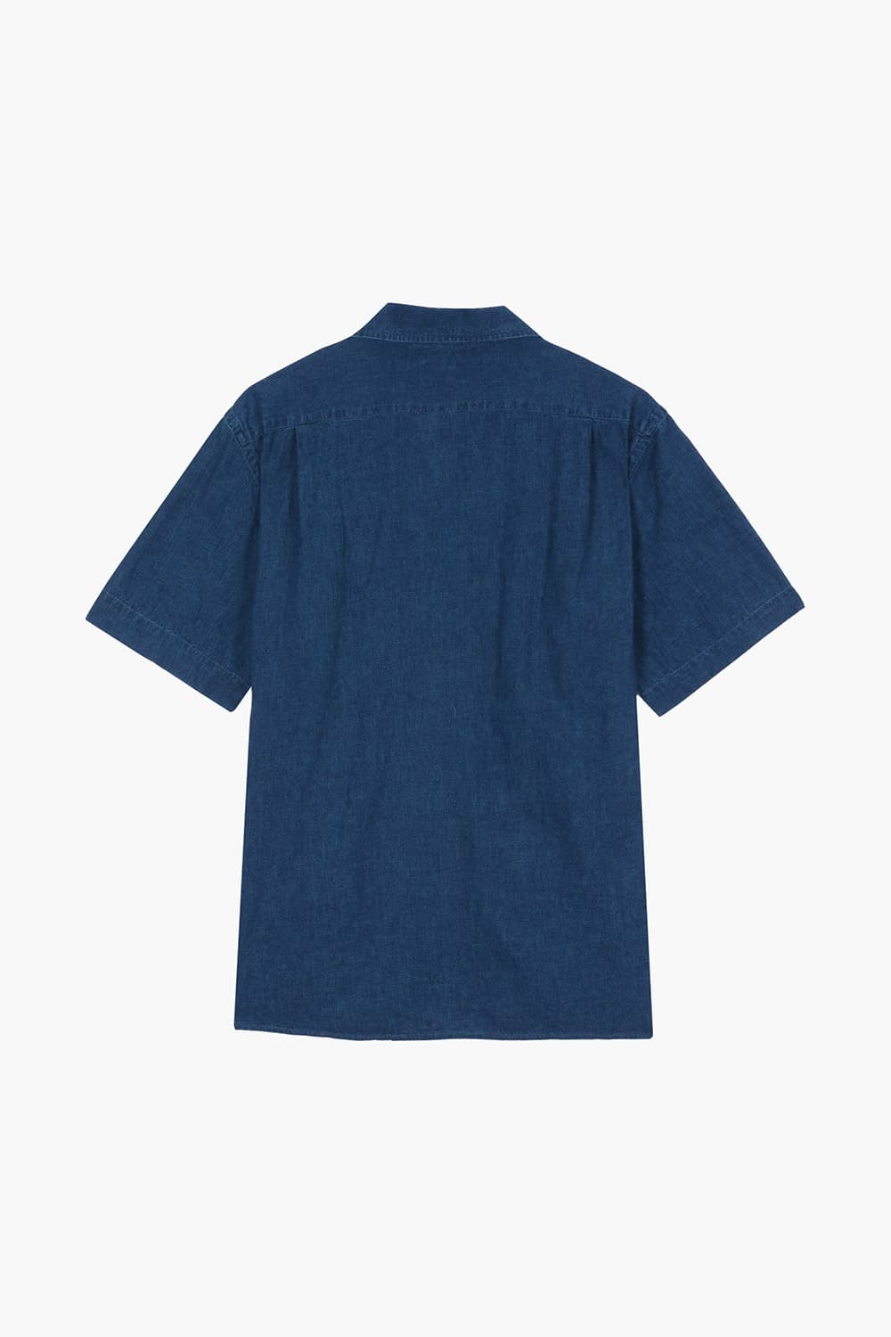 데님 포켓 테일러드 카라 반소매 셔츠 BD1402801
