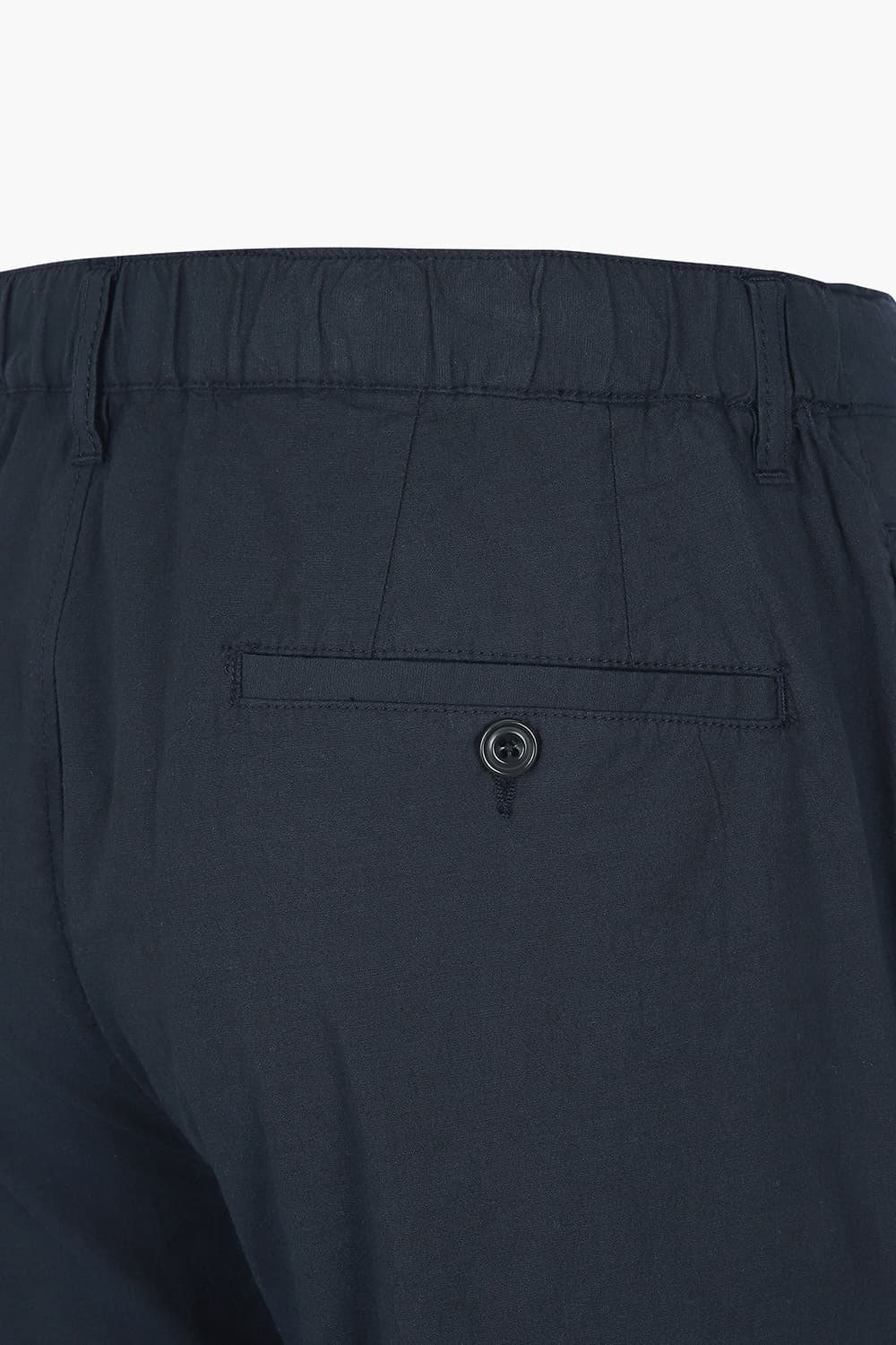 코튼 스트레이트핏 밴딩 팬츠 네이비 QE5SMHTPT108Q66