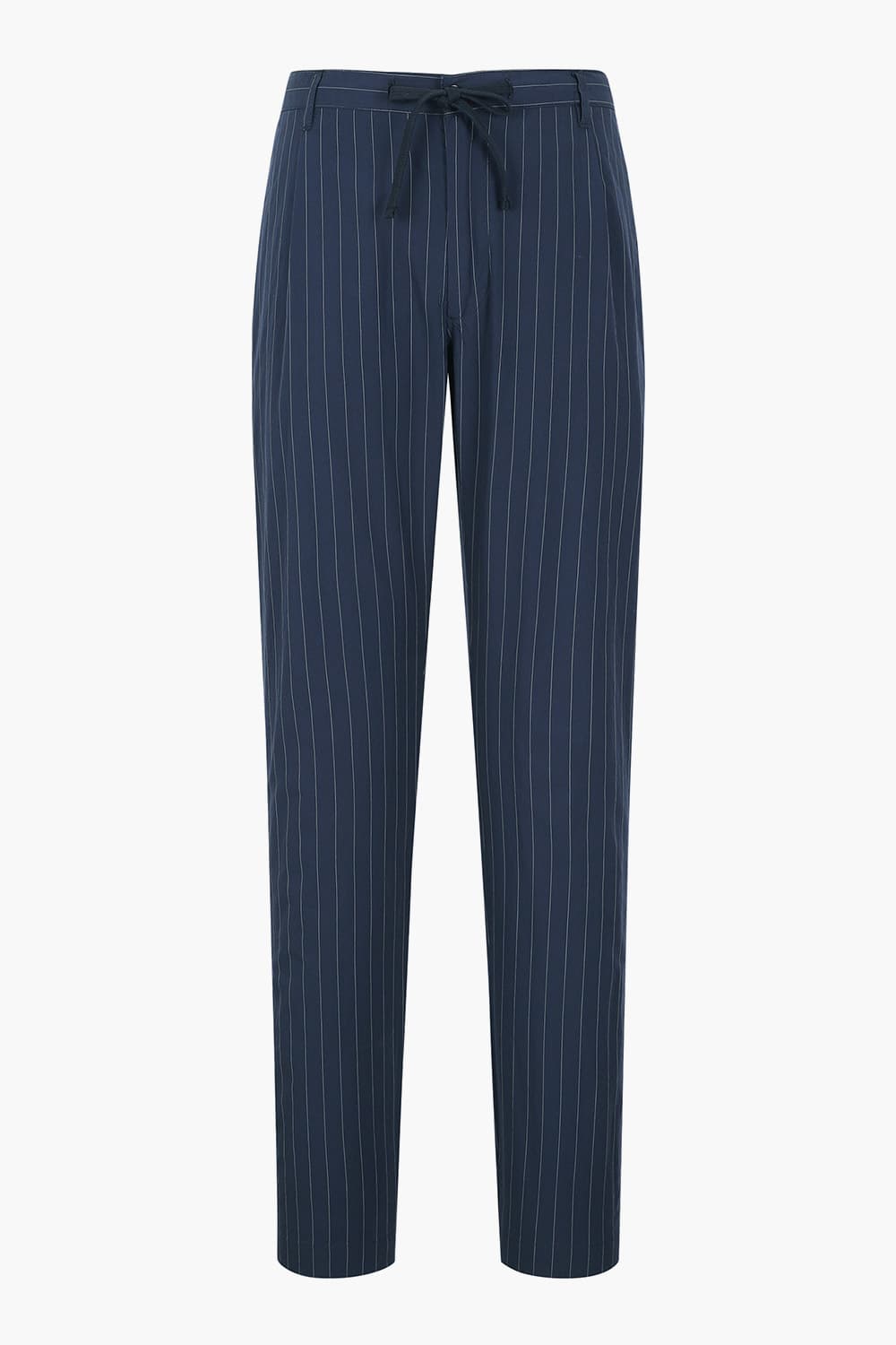 스트라이프 스트레이트핏 팬츠 네이비 QE5SMHTPT101Q66