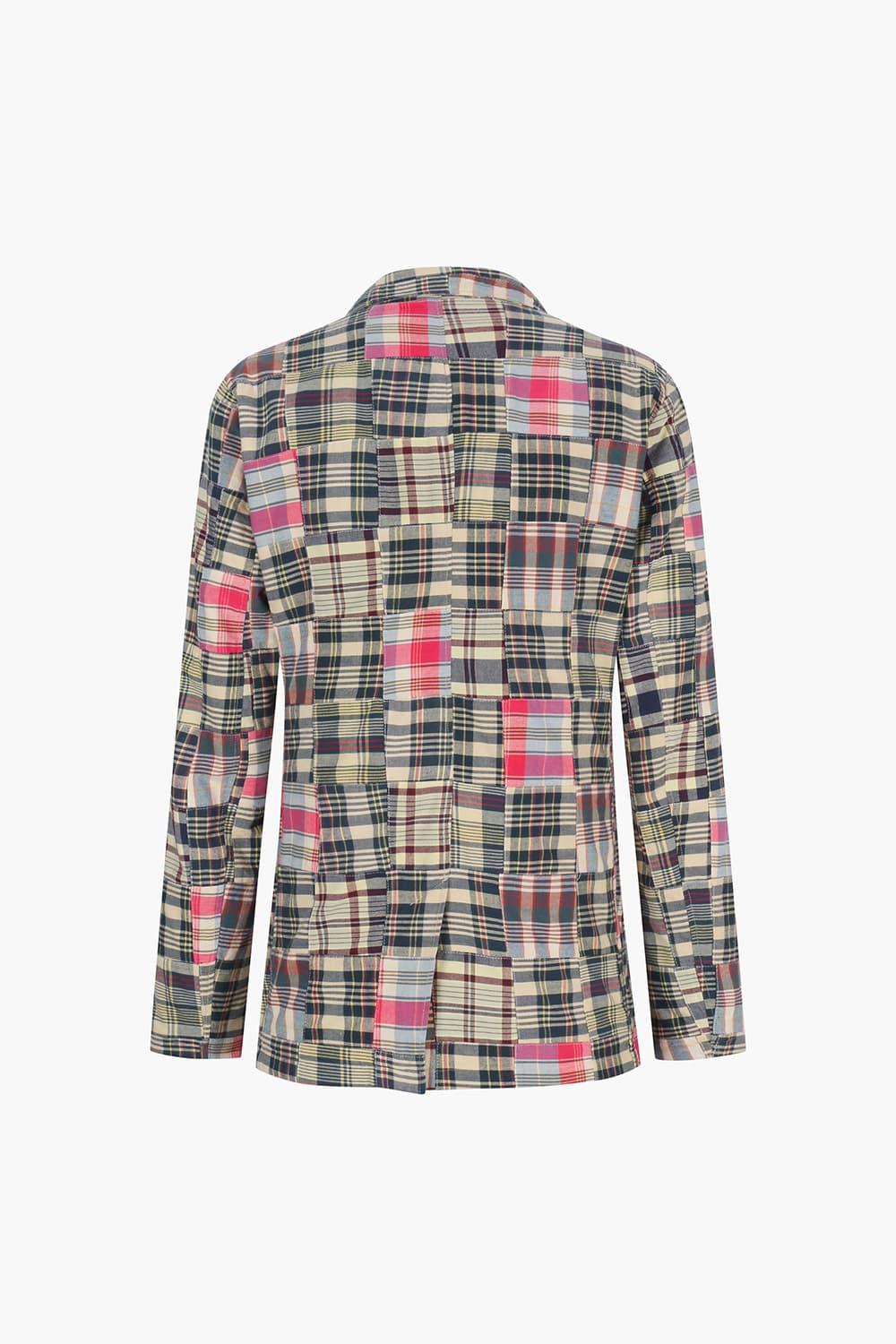 코튼 체크 존 자켓 (셋업) 베이지/핑크 QE5SMHTJA103Q00