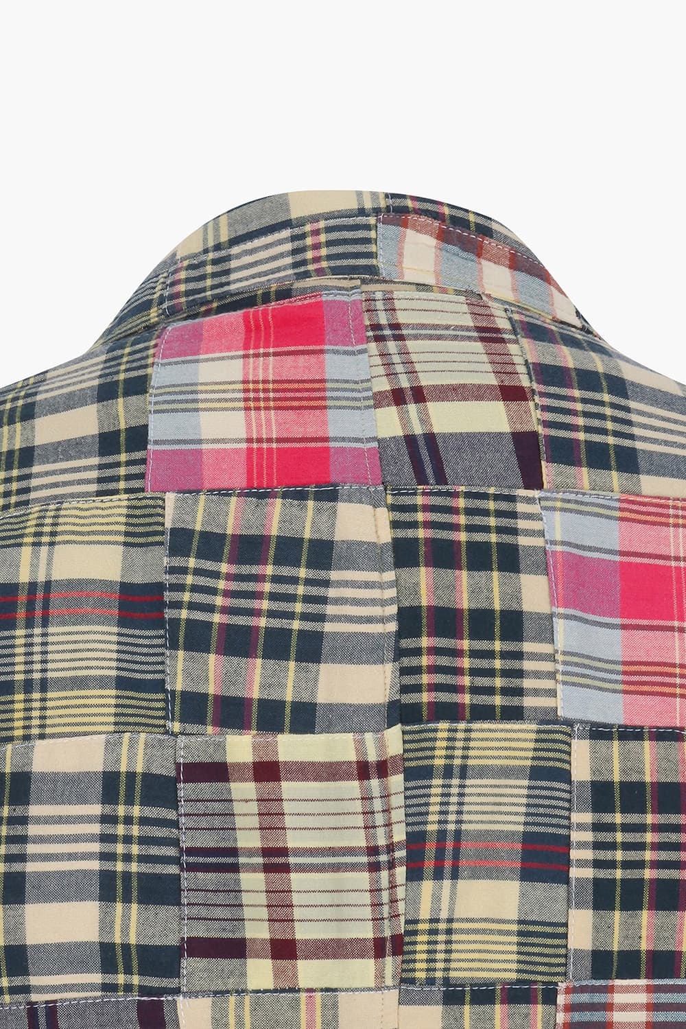 코튼 체크 존 자켓 (셋업) 베이지/핑크 QE5SMHTJA103Q00