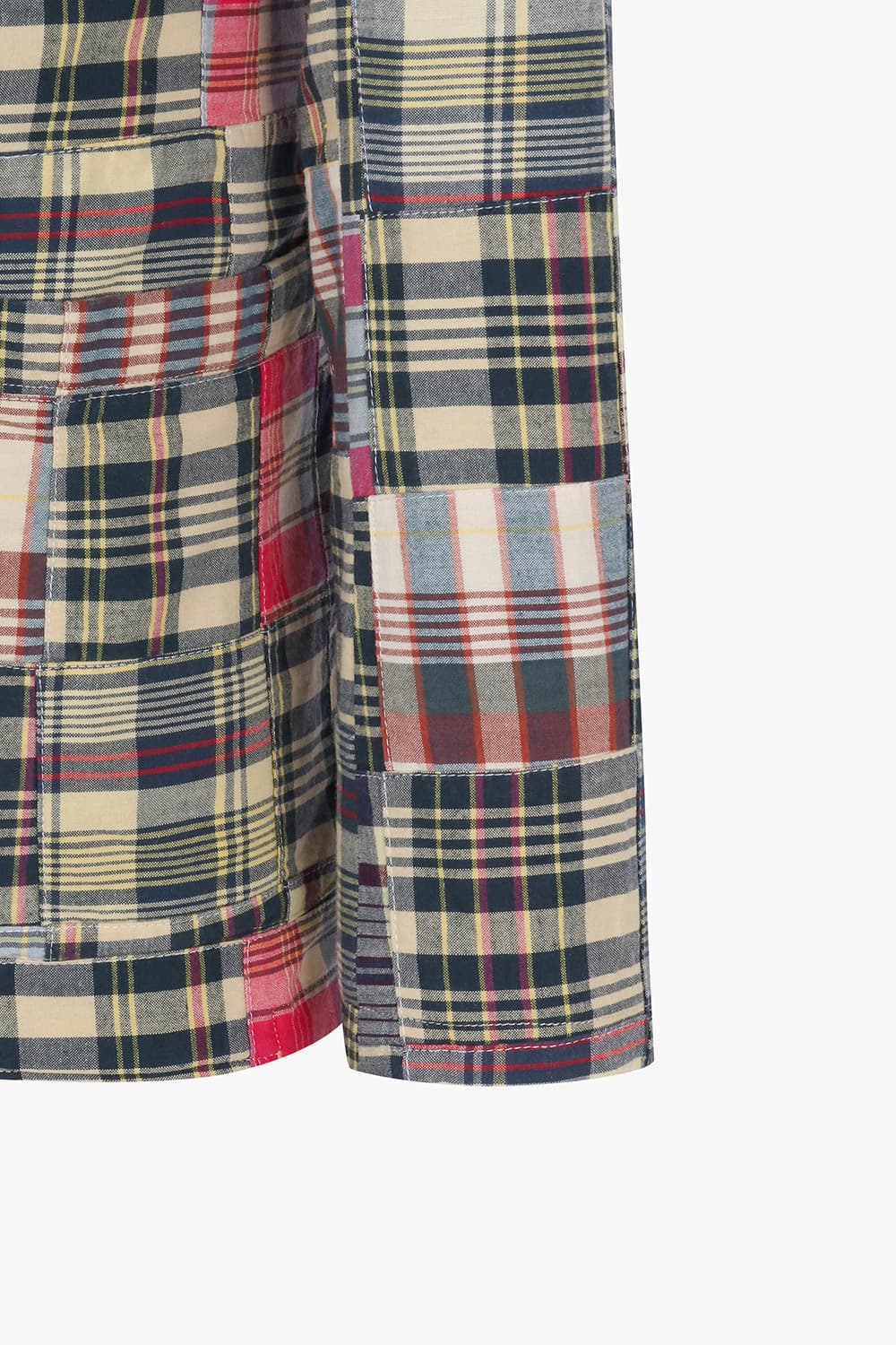 코튼 체크 존 자켓 (셋업) 베이지/핑크 QE5SMHTJA103Q00