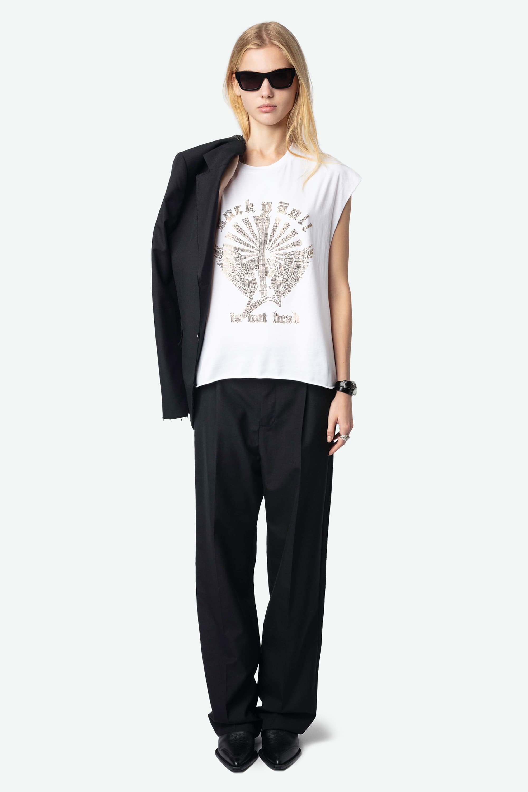 Cloe Guitar Strass T-shirt