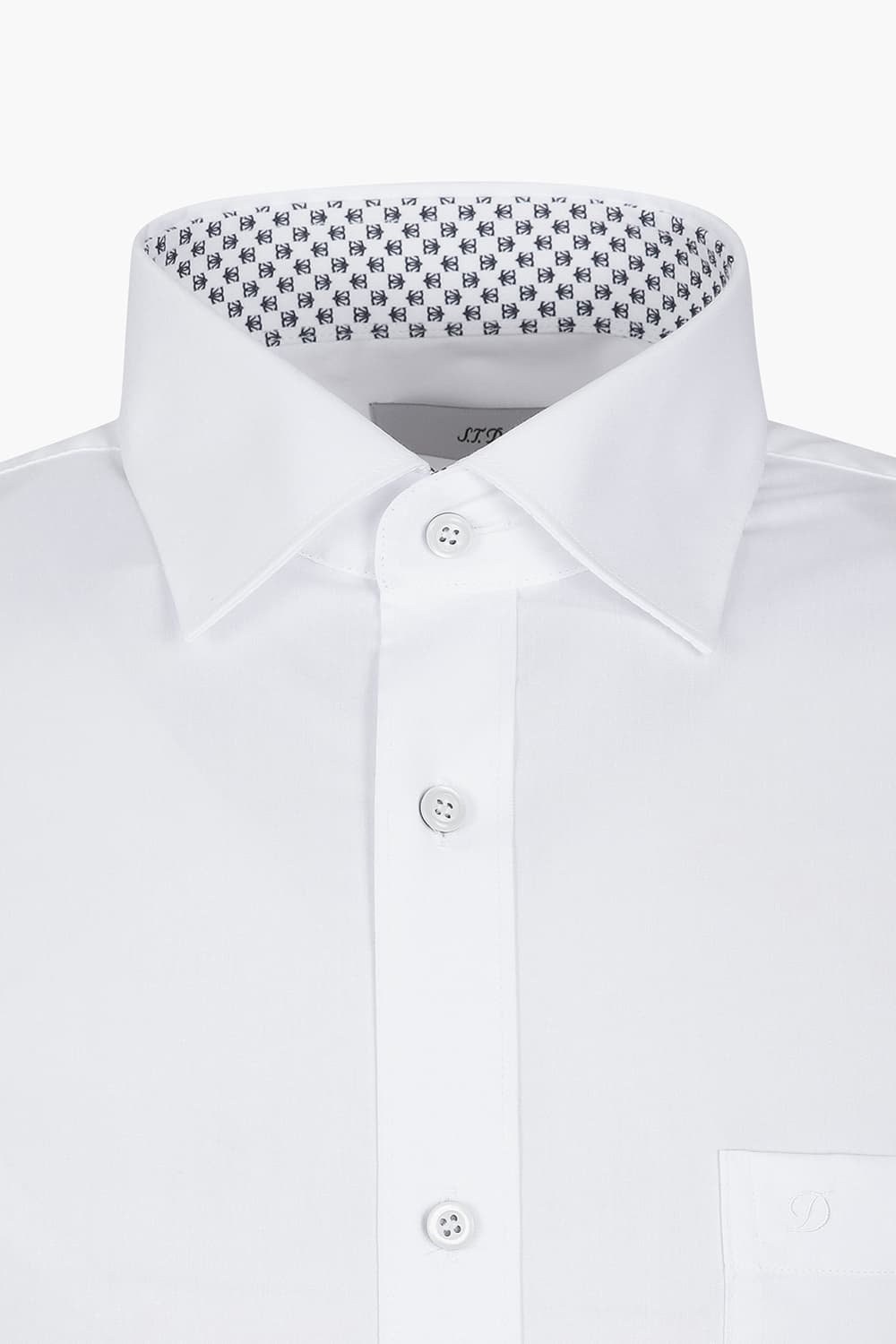 스트레치 배색 702 비즈니스 반팔 셔츠 화이트 SE4MM12HS702SWH