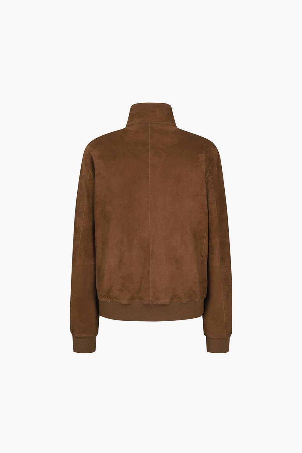 프리미엄 램스킨 하이넥 집업 브라운 RE5SMMALE803R84