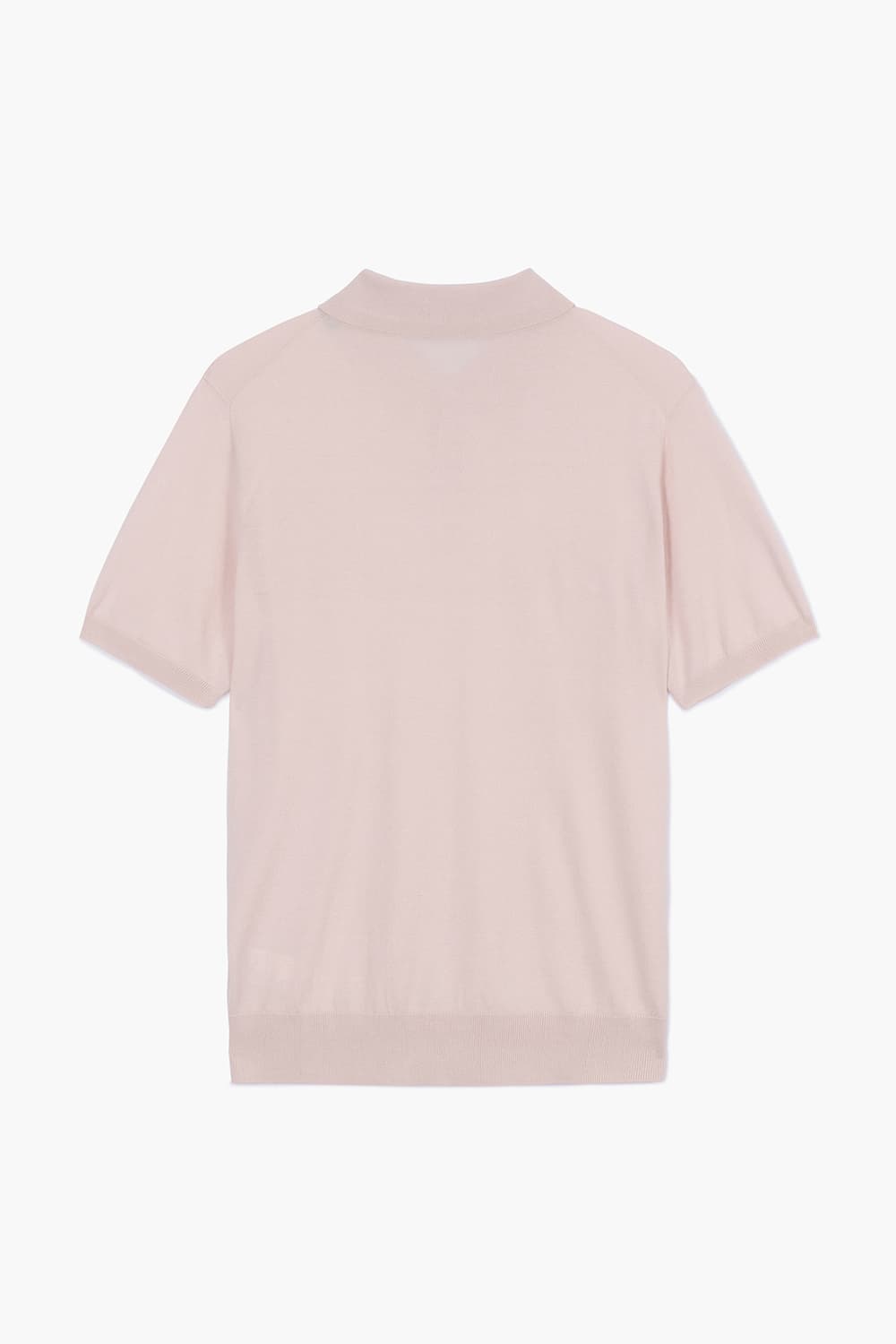 실크 혼방 폴로 반소매 니트 1223ALMASW816