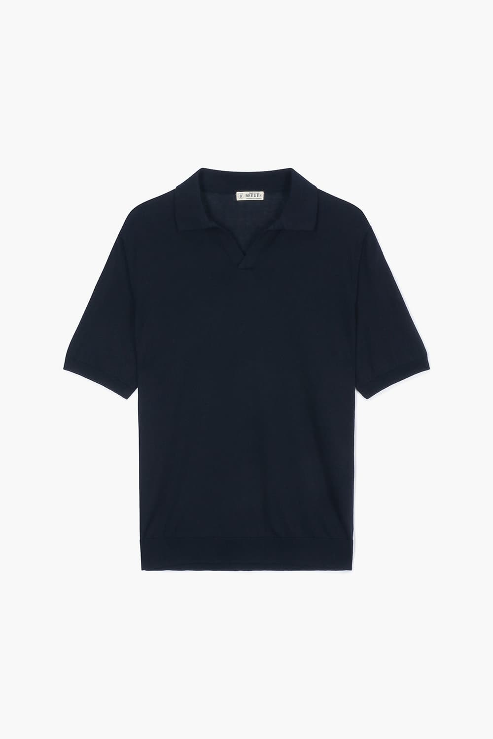 MC 실크 혼방 카라넥 반소매 니트 BPS134P555202