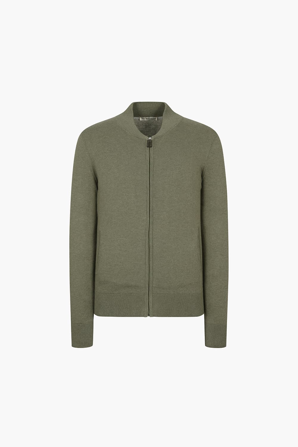 코튼 헨리넥 니트 집업 BR1004P554004