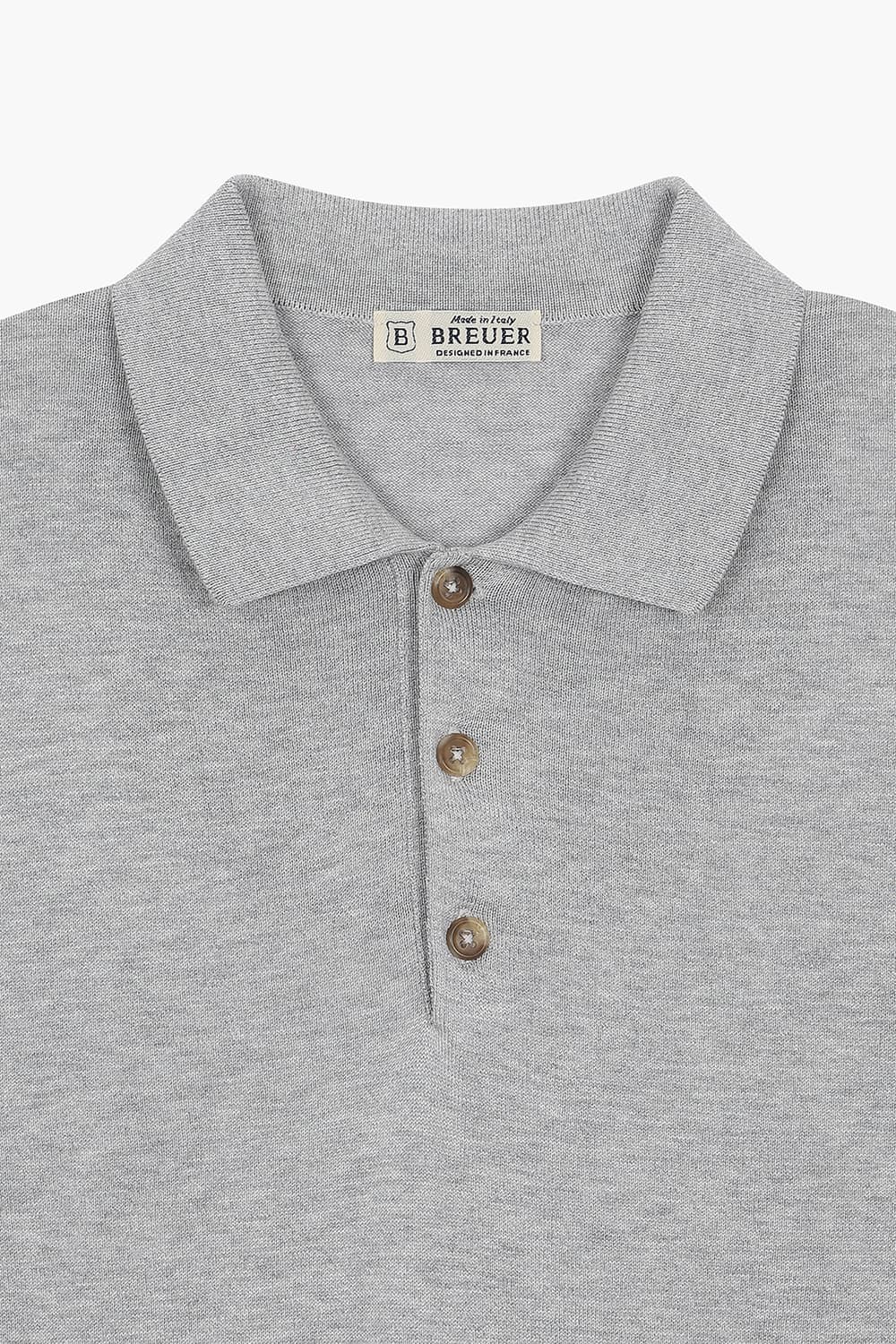 실크 혼방 폴로 긴소매 니트 BPS133P555201