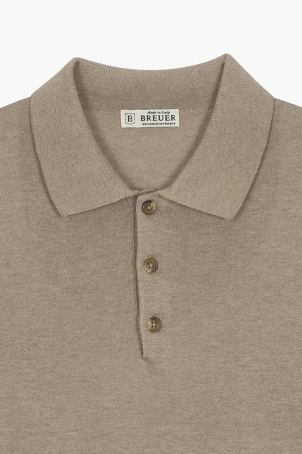 실크 혼방 폴로 긴소매 니트 BPS133P555205