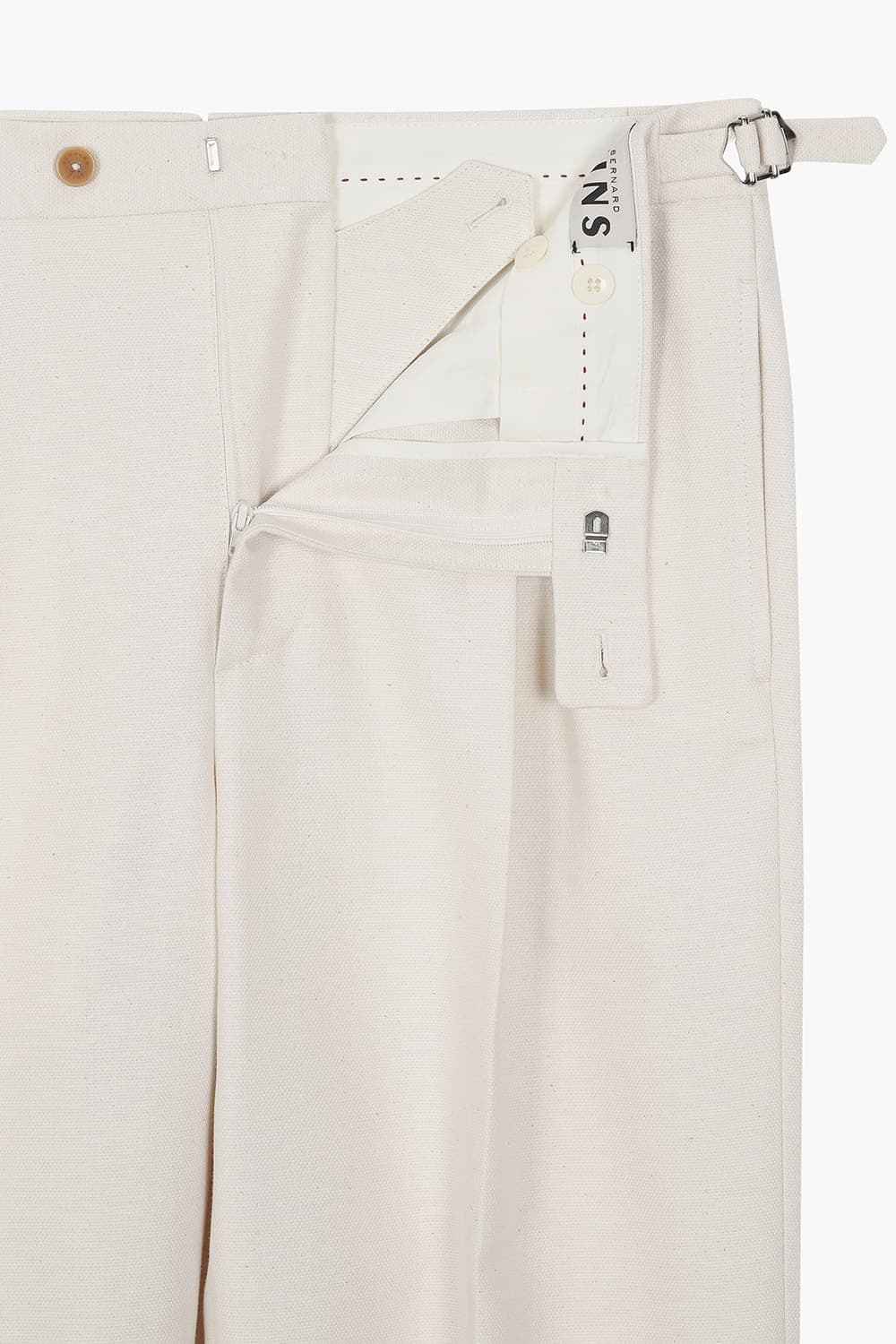 오가닉 투 턱 스트레이트 팬츠 아이보리QE5SMBZPT104Q13