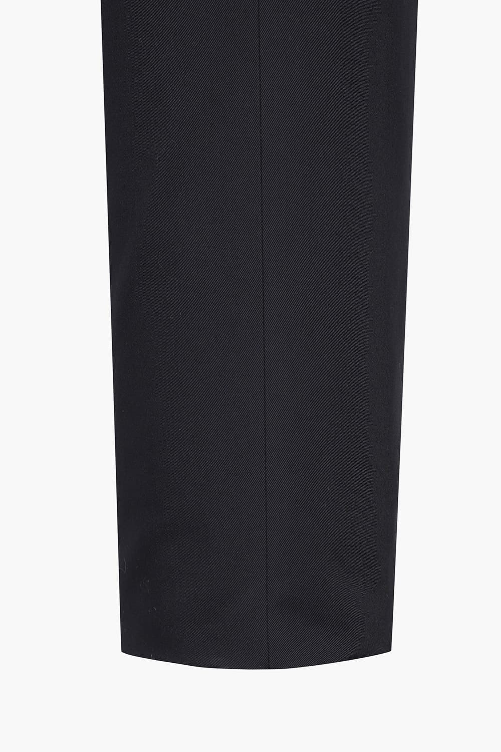 코튼 스트레이트 투 턱 팬츠 네이비 QE5SMBZPT103Q66