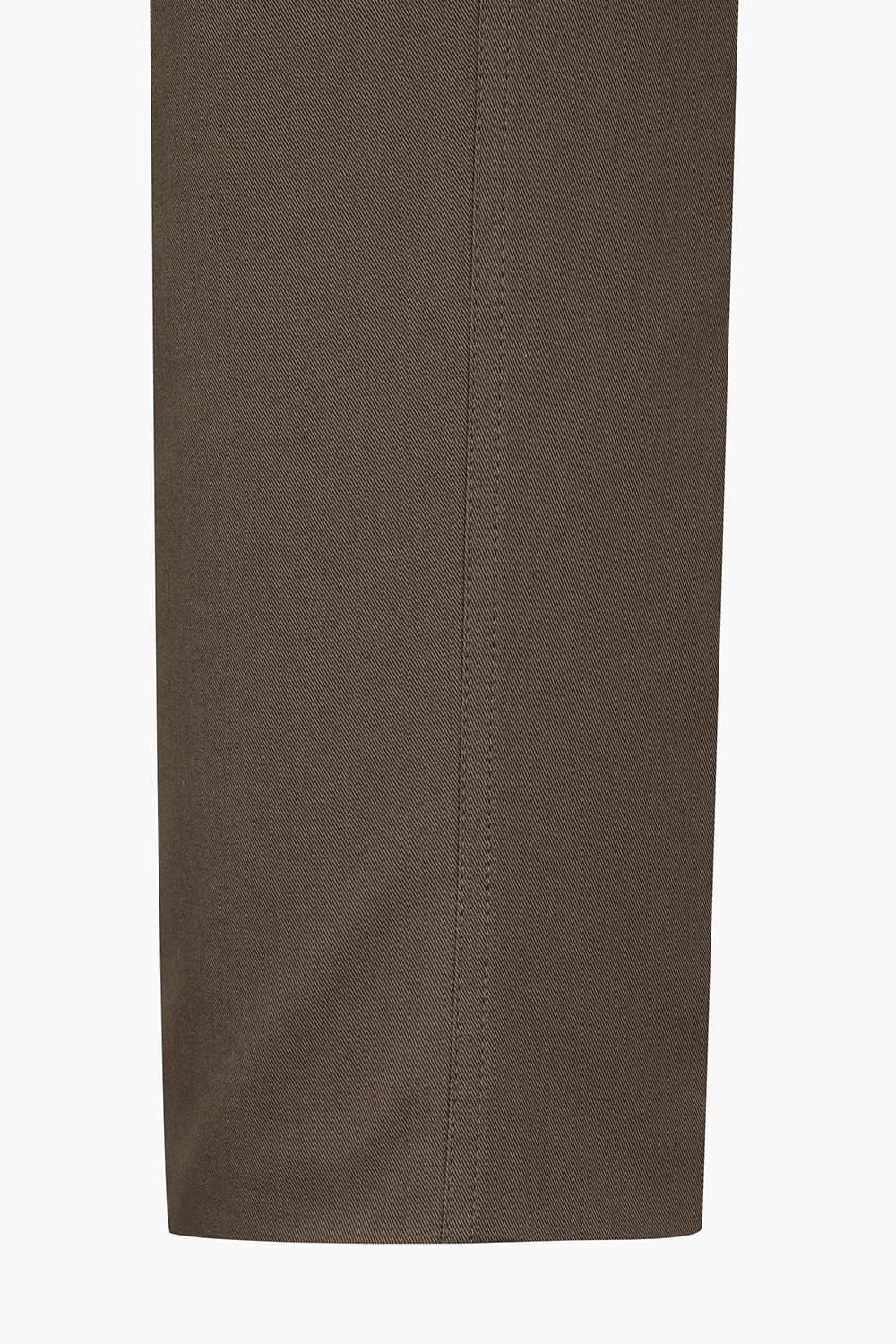 코튼 투 턱 와이드 팬츠 다크 브라운 QE5SMBZPT102Q88