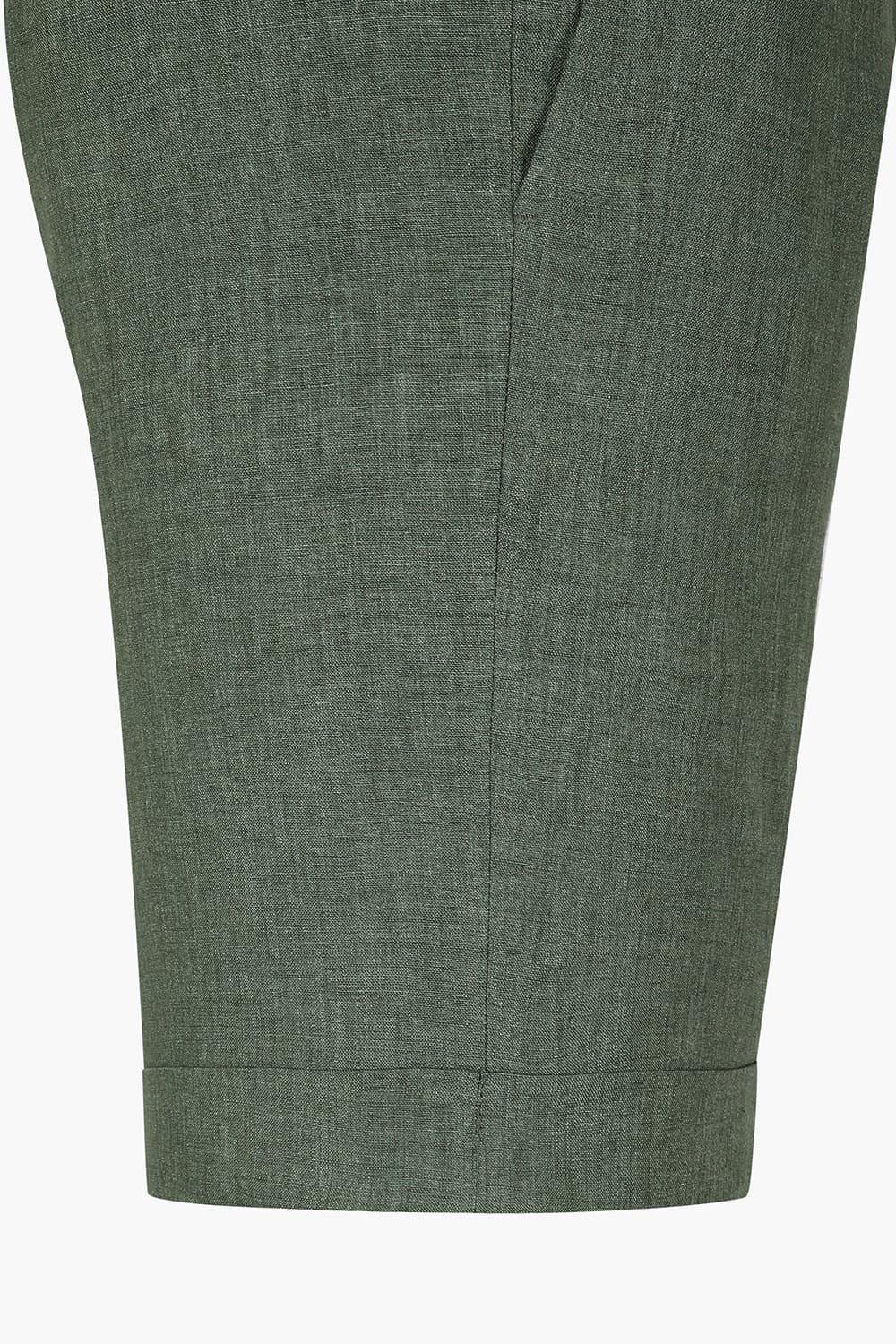 프리미엄 린넨 하프 팬츠 카키 RE5SMMAPT851R78
