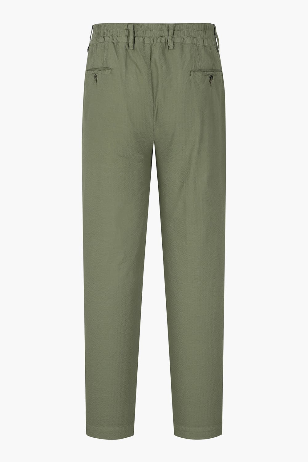 코튼 밴딩 원 턱 스트레이트 팬츠 카키 RE5SMMAPT806R78