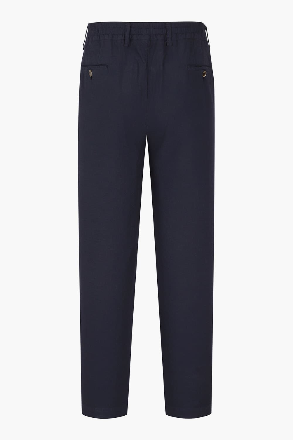 코튼 밴딩 원 턱 스트레이트 팬츠 네이비 RE5SMMAPT806R66