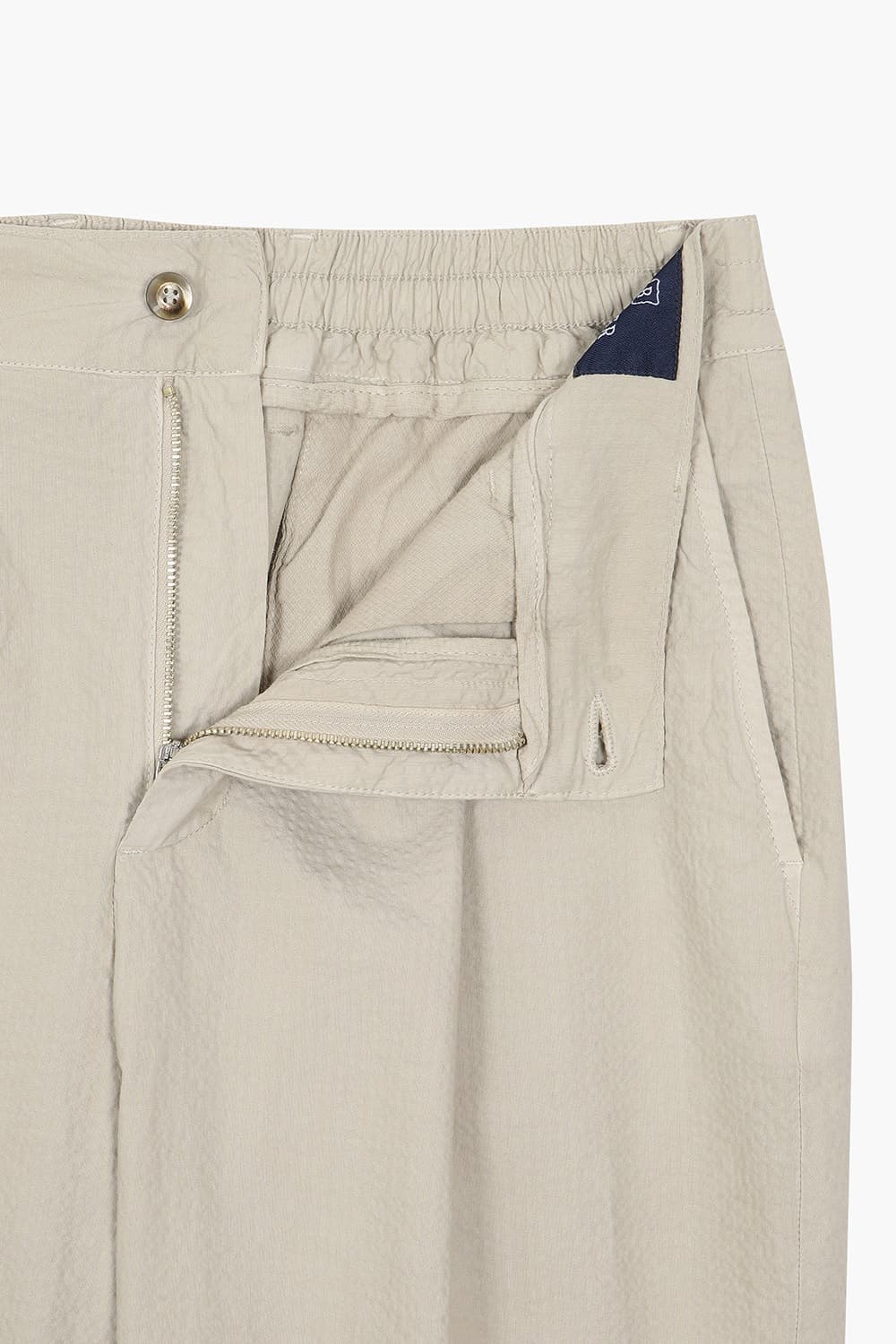 코튼 밴딩 원 턱 스트레이트 팬츠 라이트 베이지 RE5SMMAPT806R15