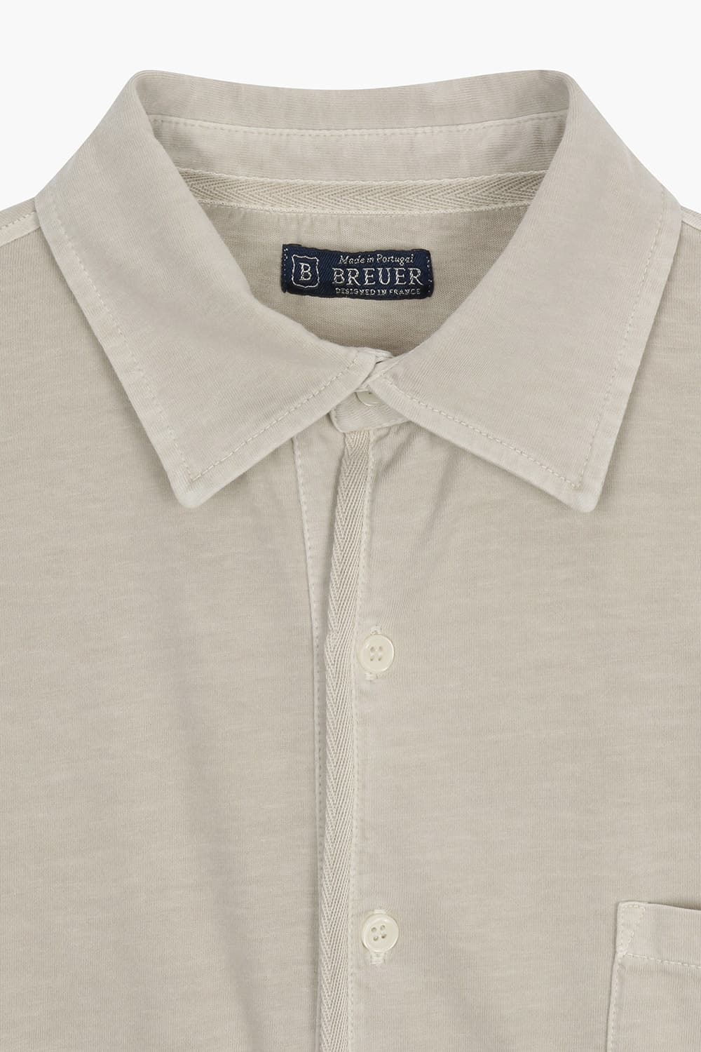 베이직 코튼 롱슬리브 폴로셔츠 브라운 RE5SMBAPO101R80