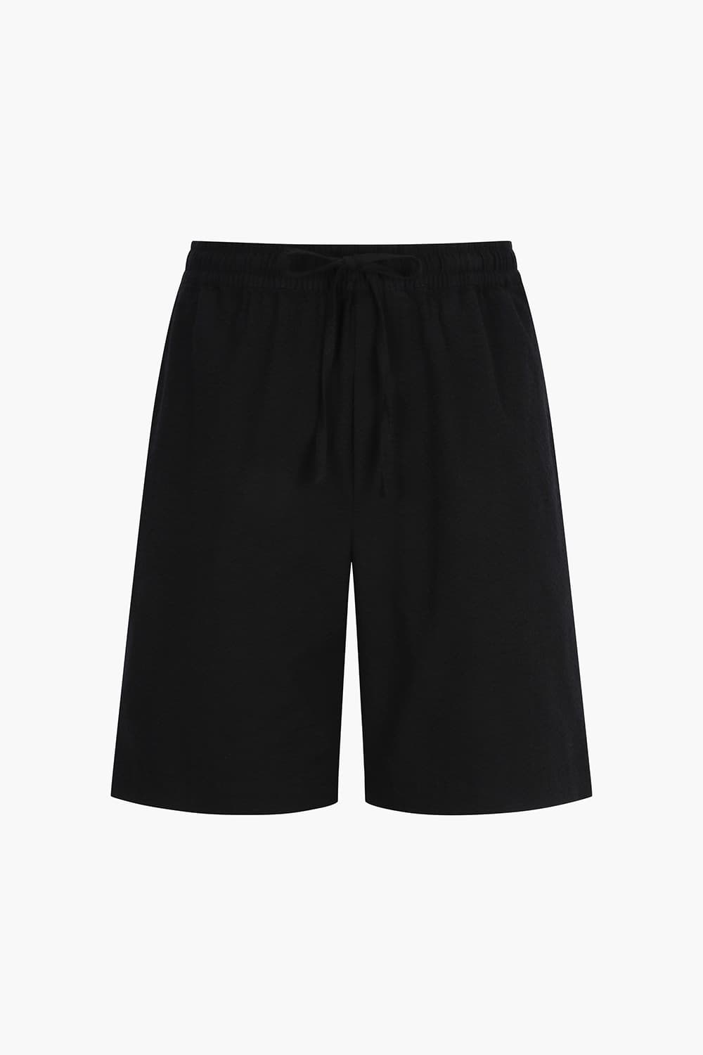 미니멀 하프 팬츠 블랙 QE5SMRDPT104Q99