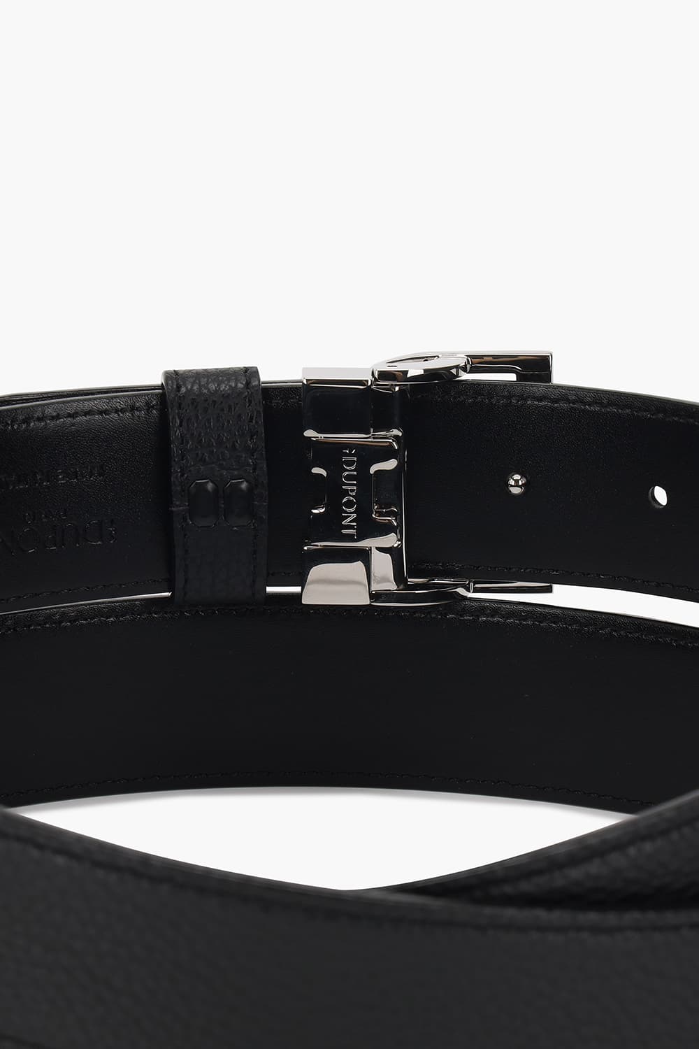 에이펙스 D로고 버클 팔라듐 35MM 리버서블 벨트 블랙 CJ9351001Z