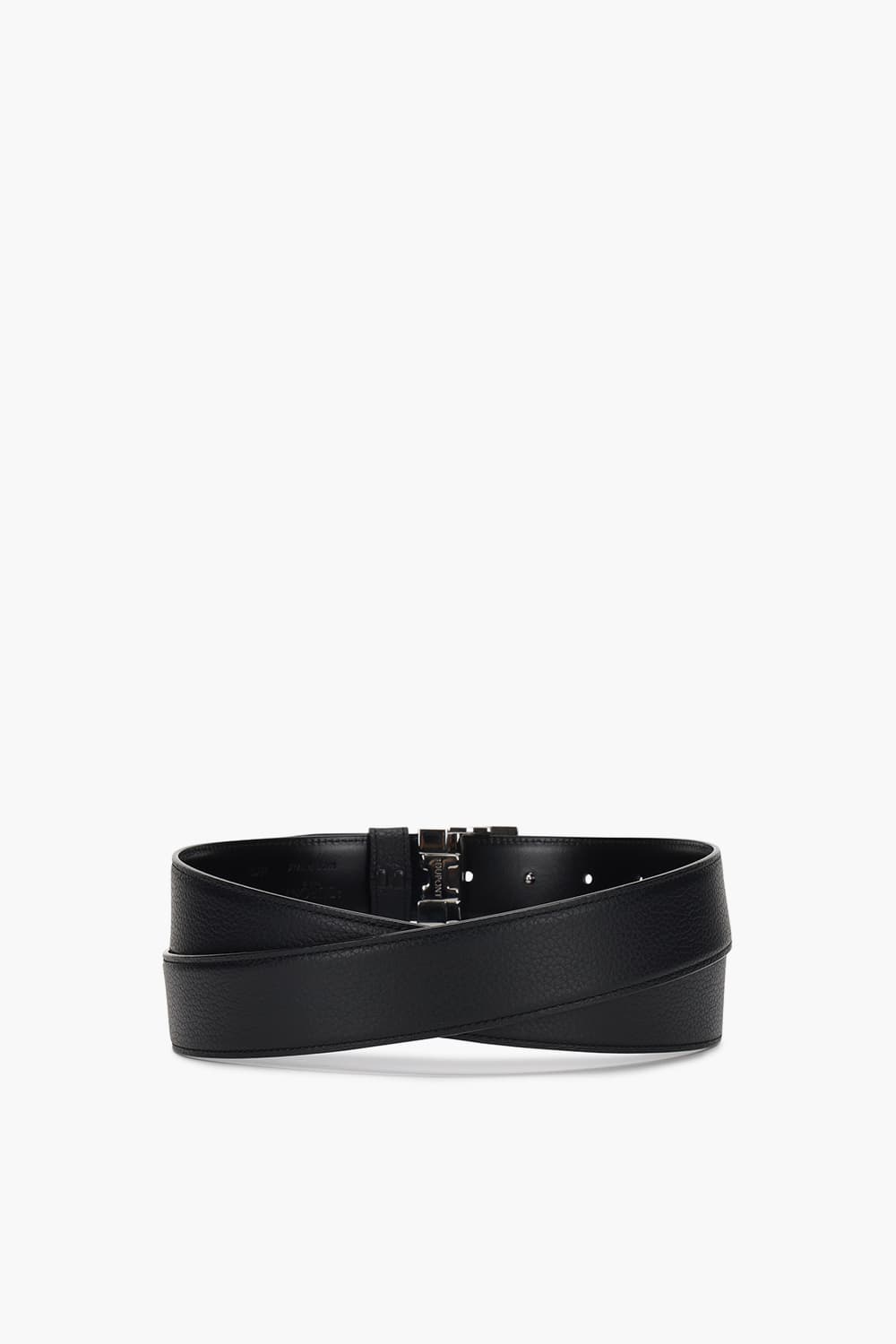 DD로고 버클 팔라듐 35MM 리버서블 벨트 블랙 CJ9351002Z