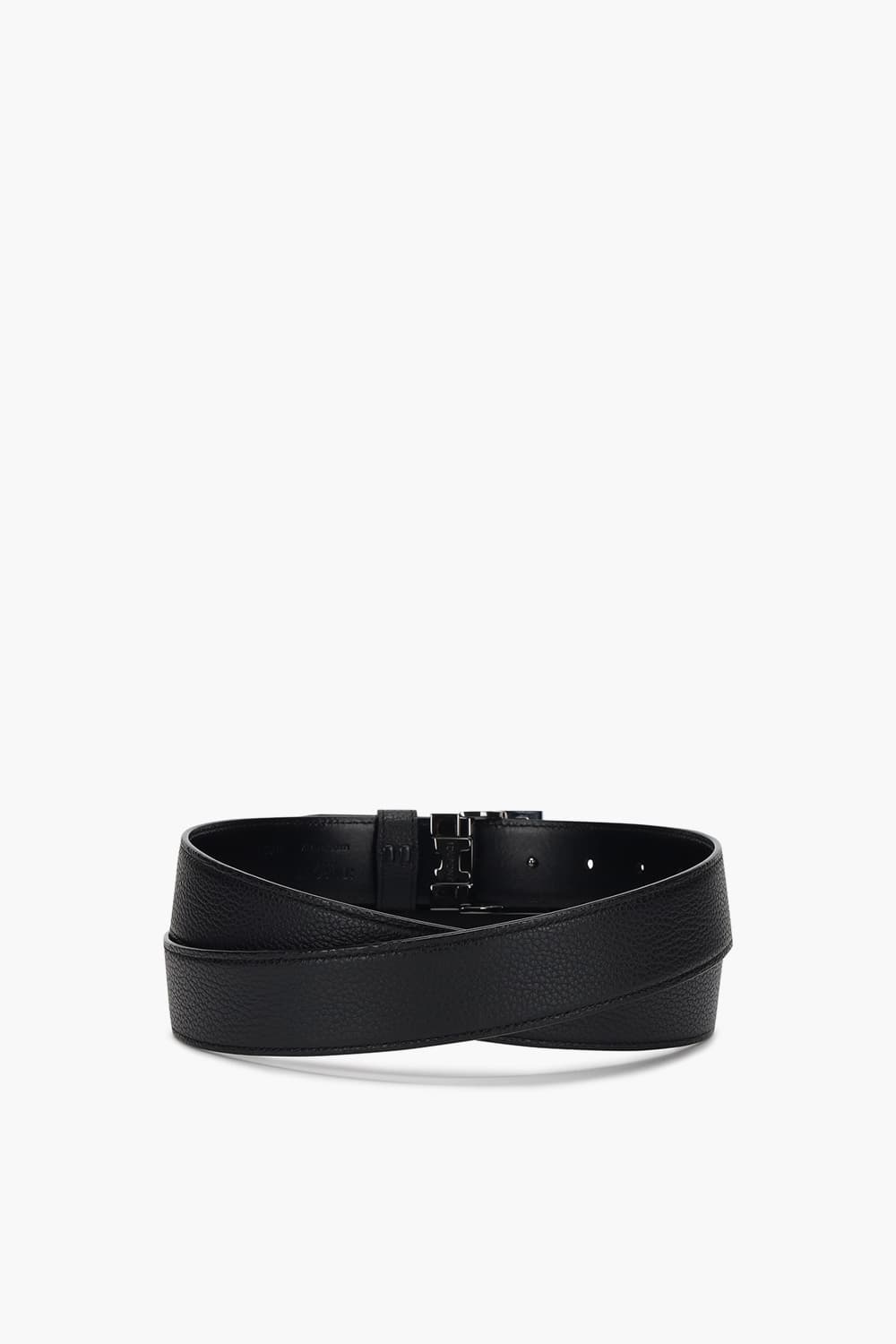 D로고 버클 리버서블 루테늄 35MM 리버서블 벨트 블랙 CJ9351200Z