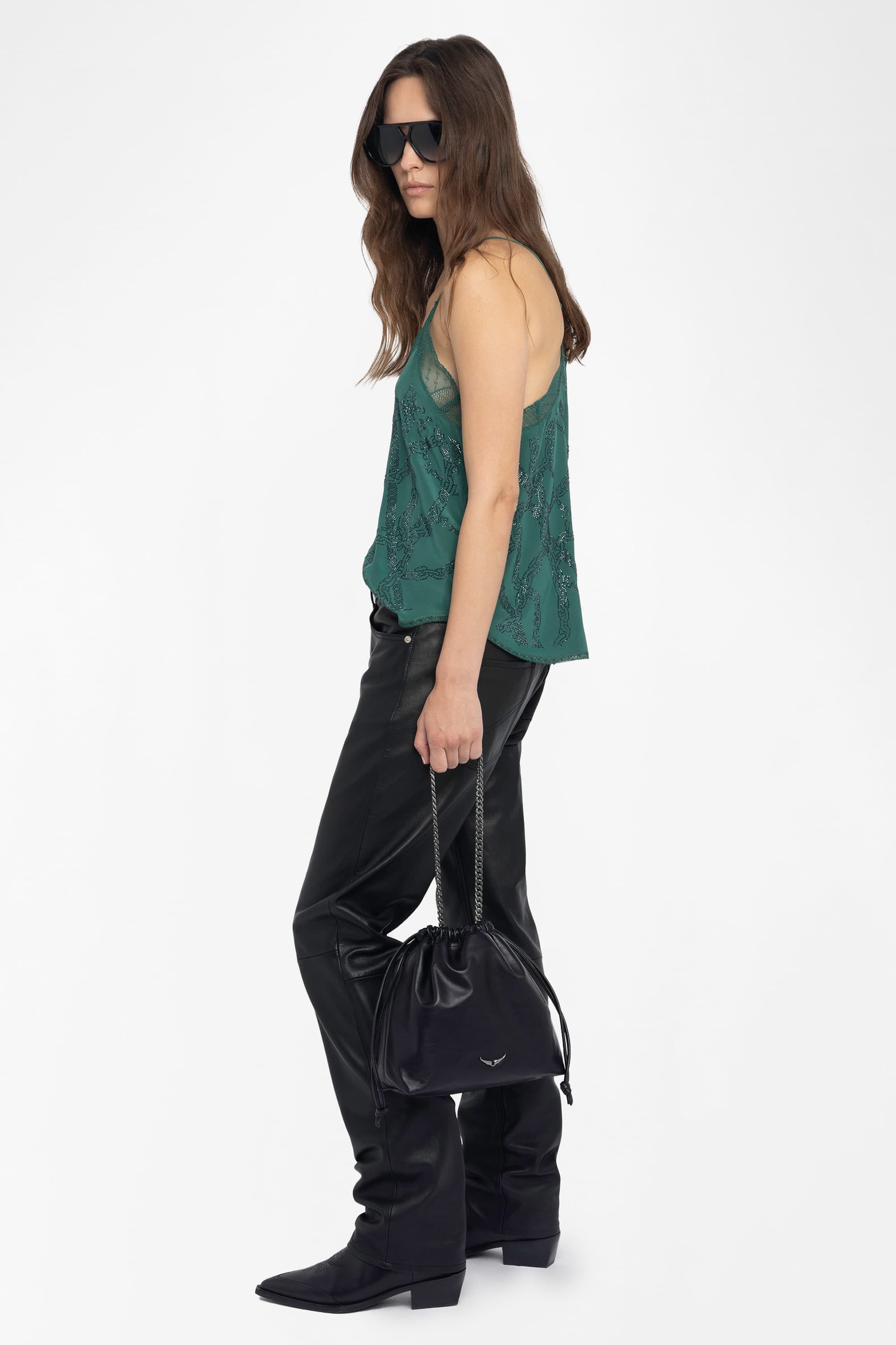 Christy Strass Silk Camisole