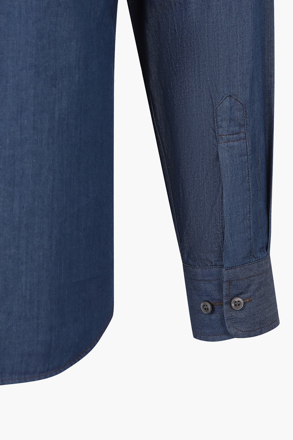 데님 라이크 트리콜로르 333 뉴 캐주얼 핏 셔츠 네이비 SE5SM21LS333SNY