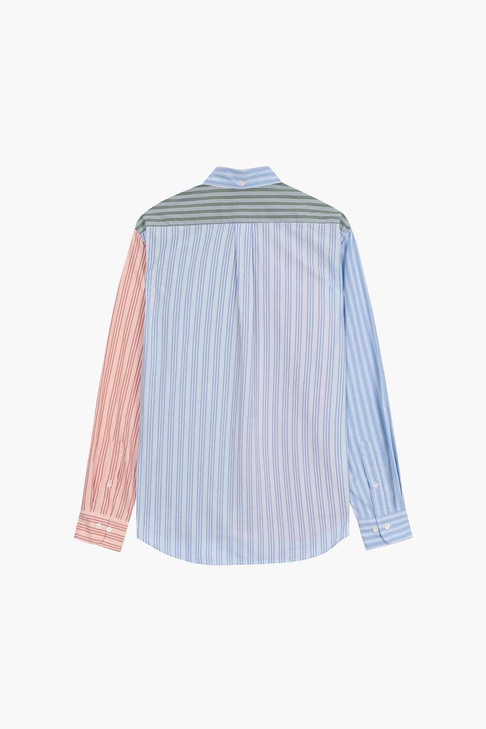 PITT 코튼 스트라이프 패치워크 셔츠 BD1601607