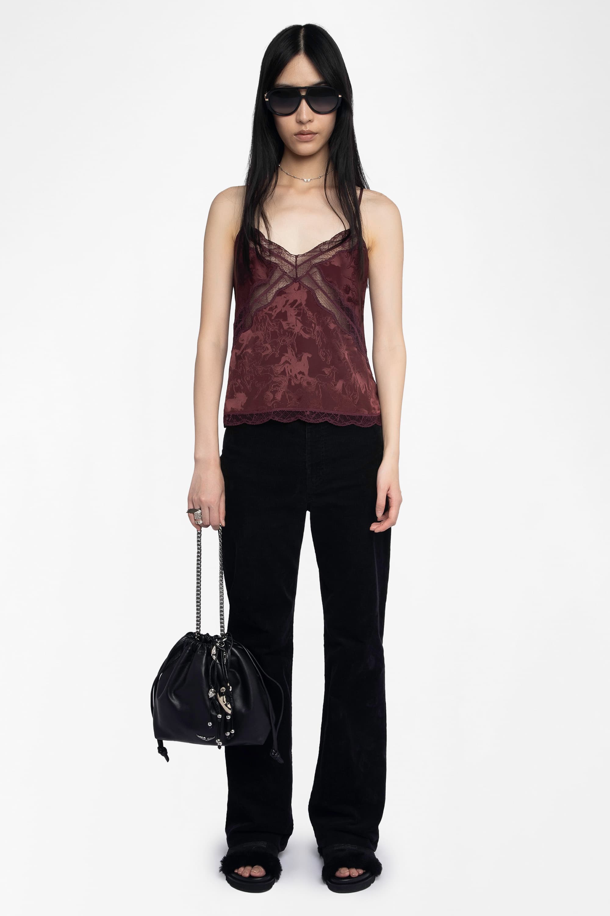 Cishi Horse Silk Camisole