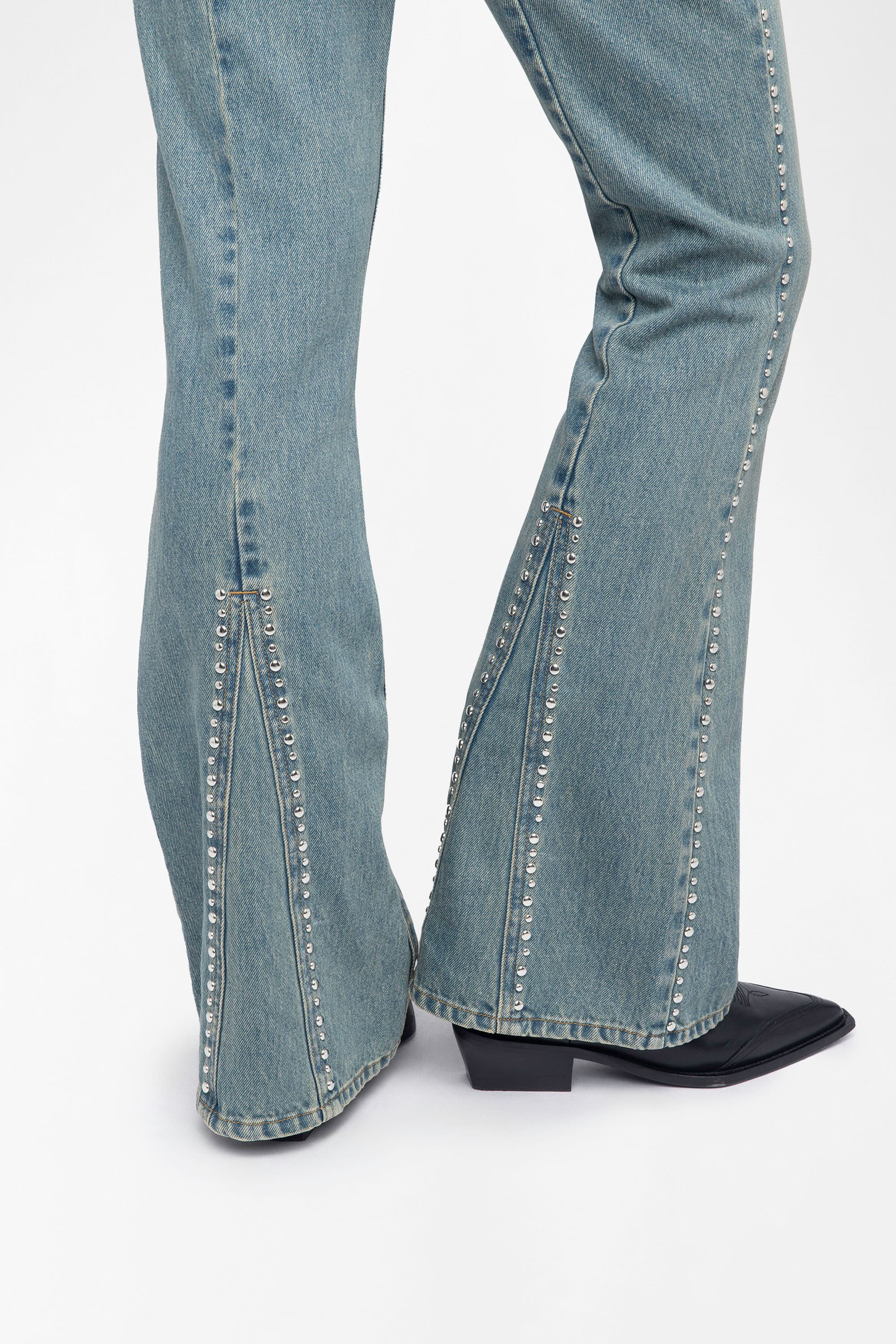 Eclip Studs Denim Pants