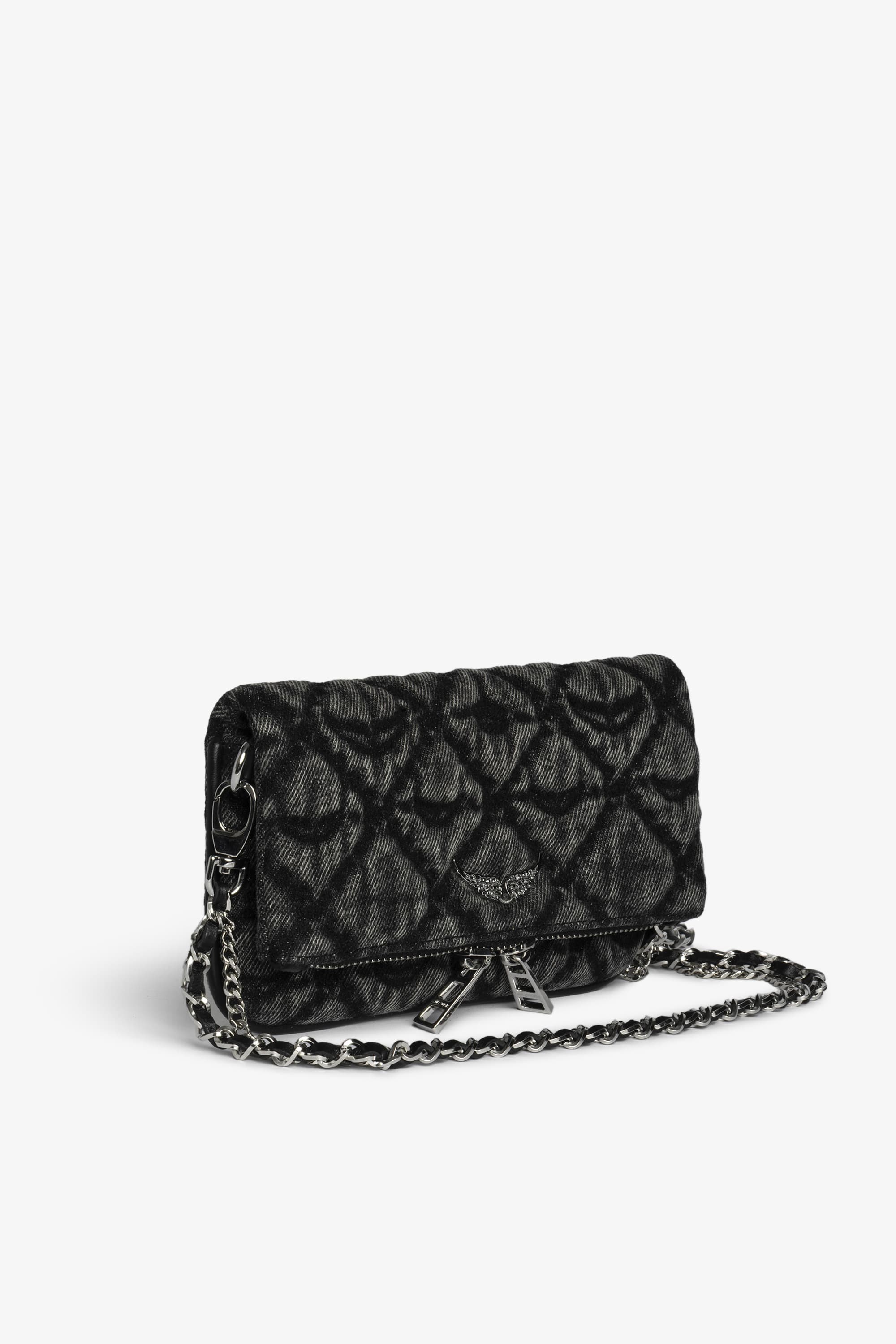 Rock Nano Monogram Denim Bag