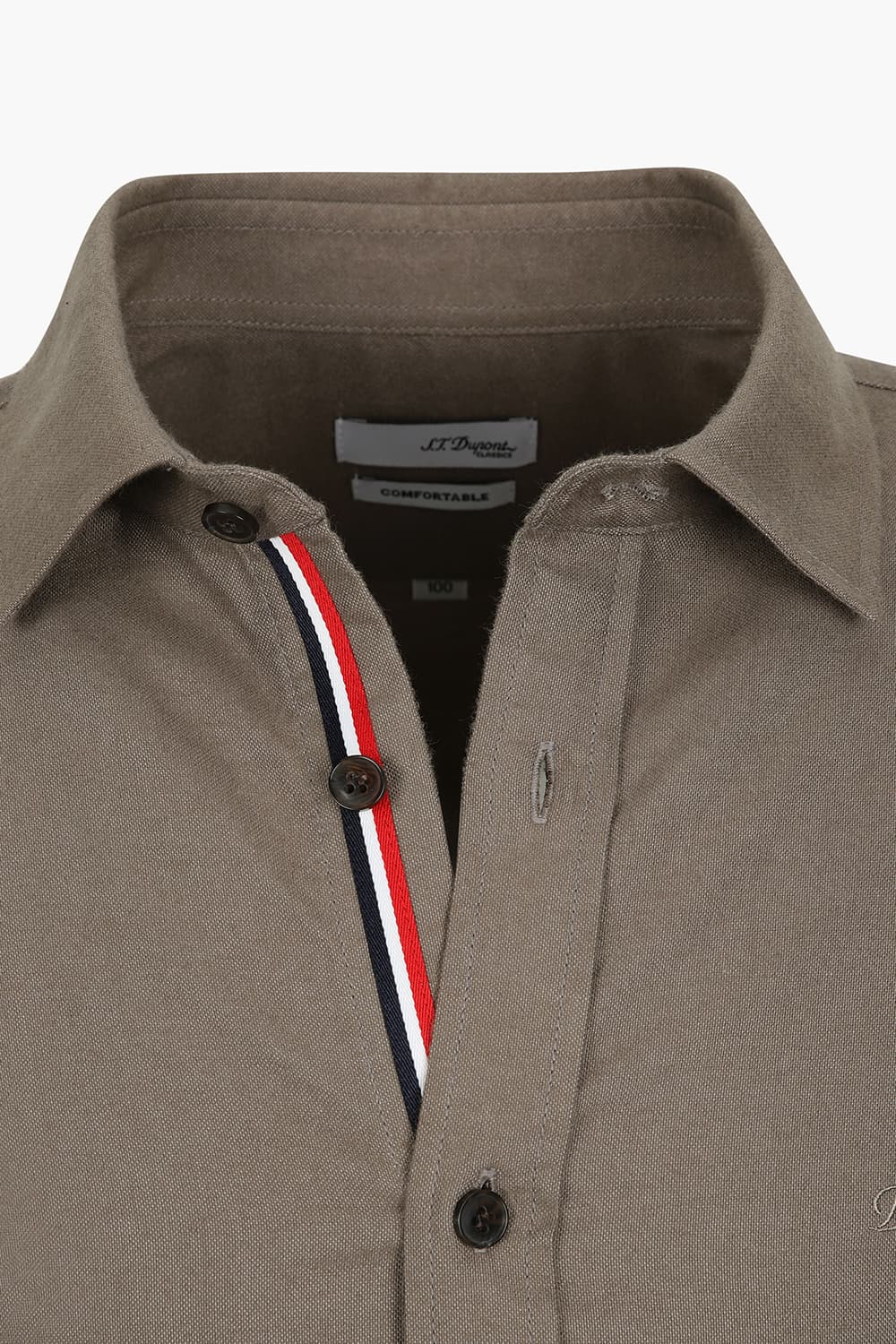 순면 기모 트리콜로르 955 컴포터블 셔츠 베이지 SE5FM22LS955SBE