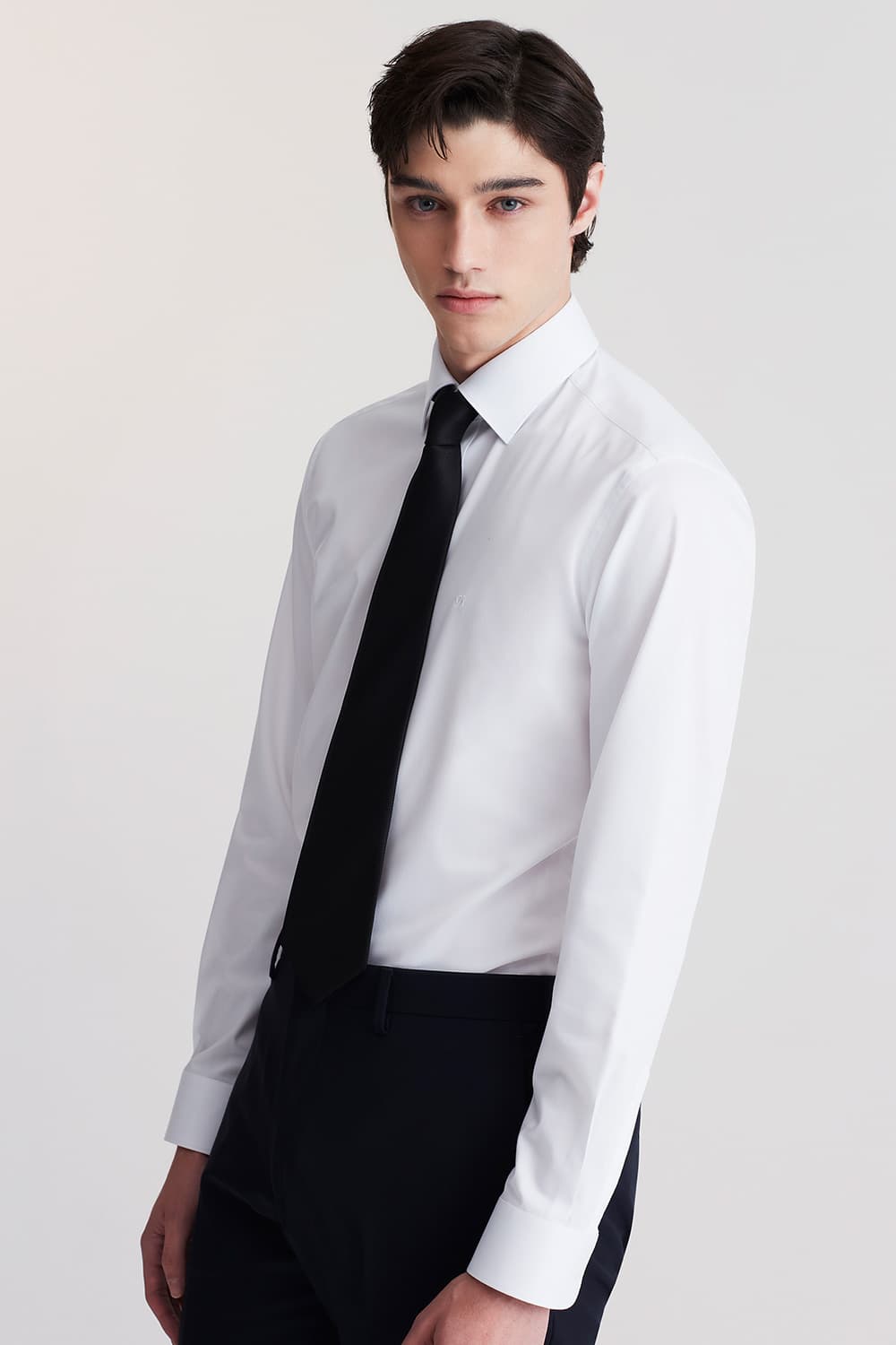 스트레치 솔리드 951 컴포터블 셔츠 화이트 SE5FM22LS951SWH