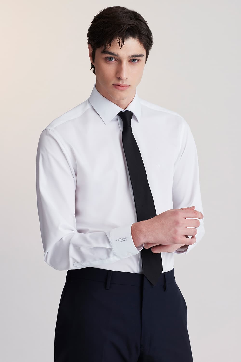 스트레치 솔리드 951 컴포터블 셔츠 화이트 SE5FM22LS951SWH