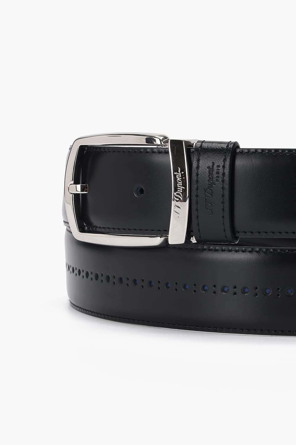 라인D 더비 35mm 벨트 팔라듐 핀버클 블랙 CJ9350121D