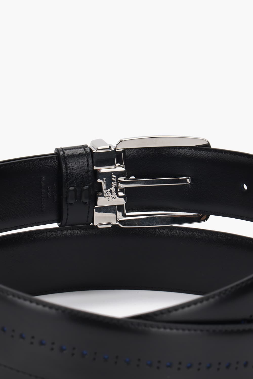 라인D 더비 35mm 벨트 팔라듐 핀버클 블랙 CJ9350121D