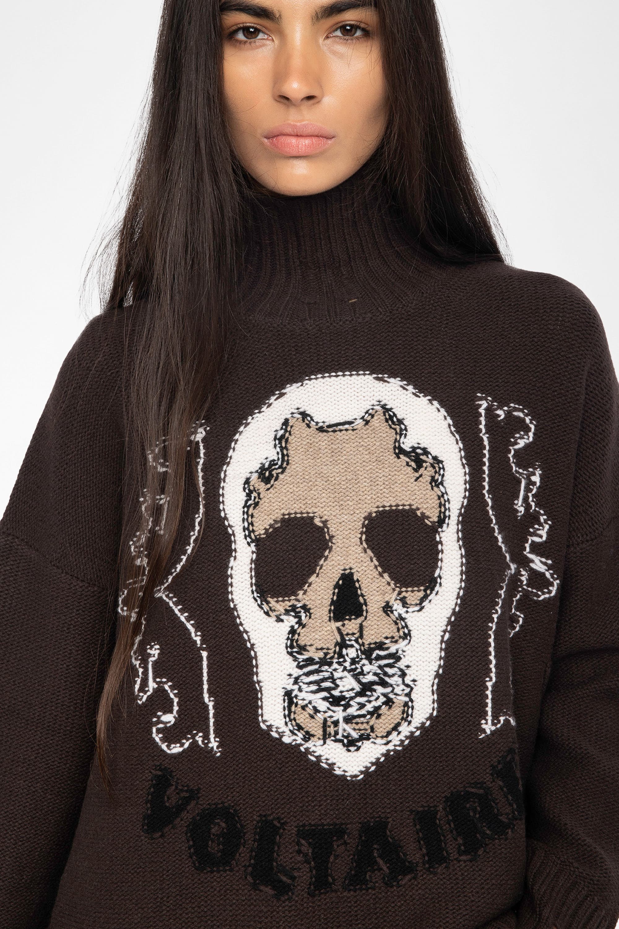 Bleeza Skull Wool Sweater