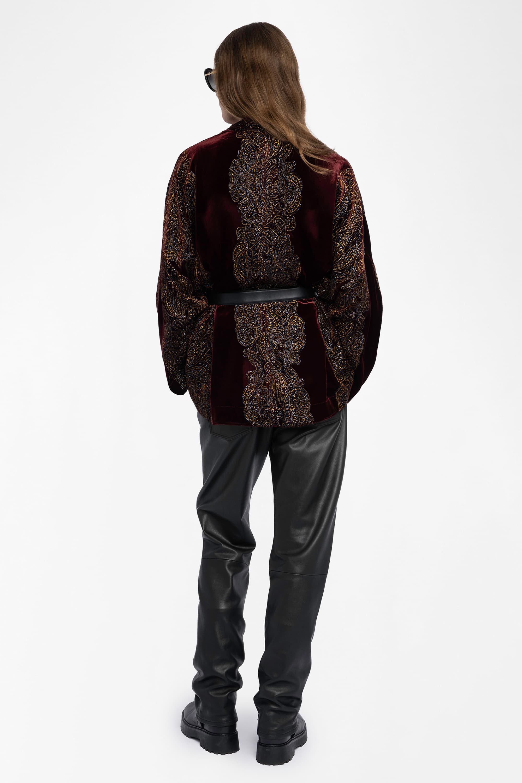 Paisley Velvet Cardigan