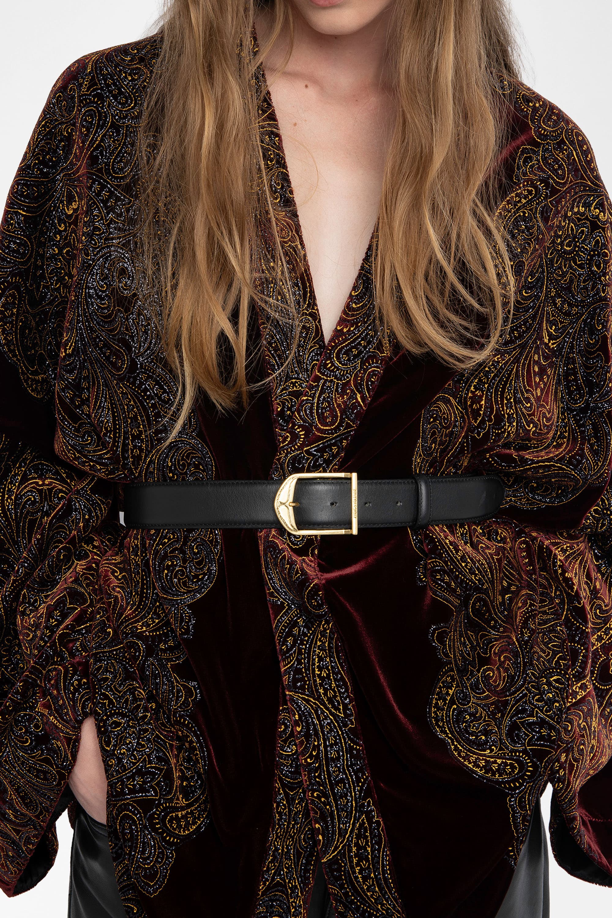 Paisley Velvet Cardigan