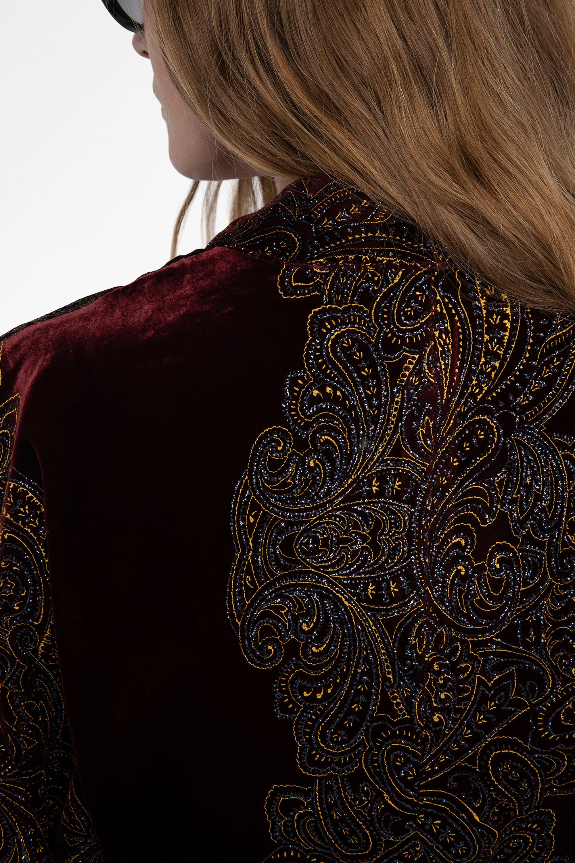 Paisley Velvet Cardigan