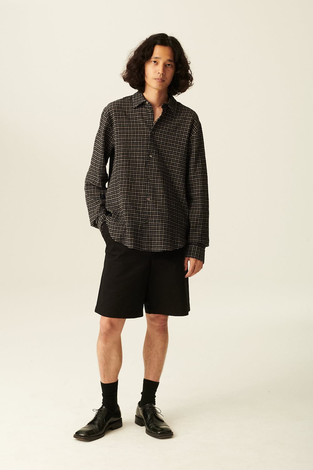 PEDRO 코튼 하프팬츠 QE4SMRDPT003Q99