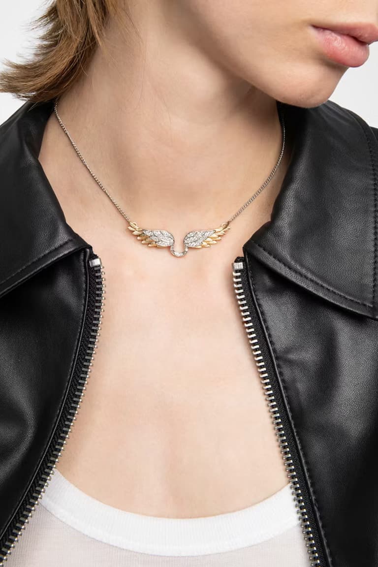 Rock Feather Necklace