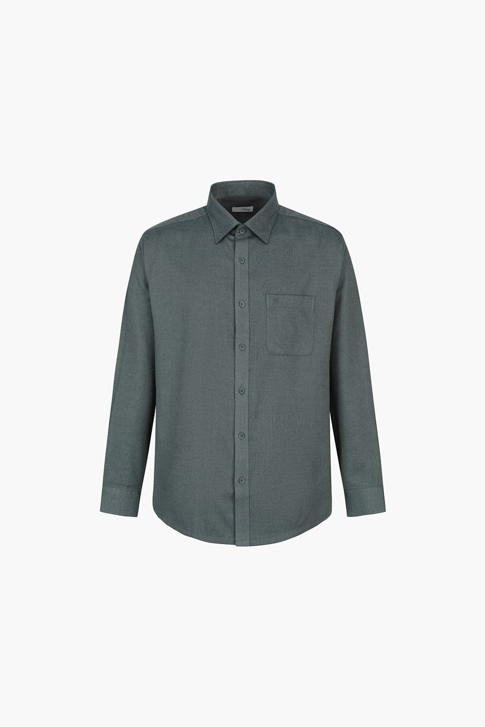 솔리드 기모 배색 732 비즈니스 셔츠 그린 SE4FM12LS733SGE