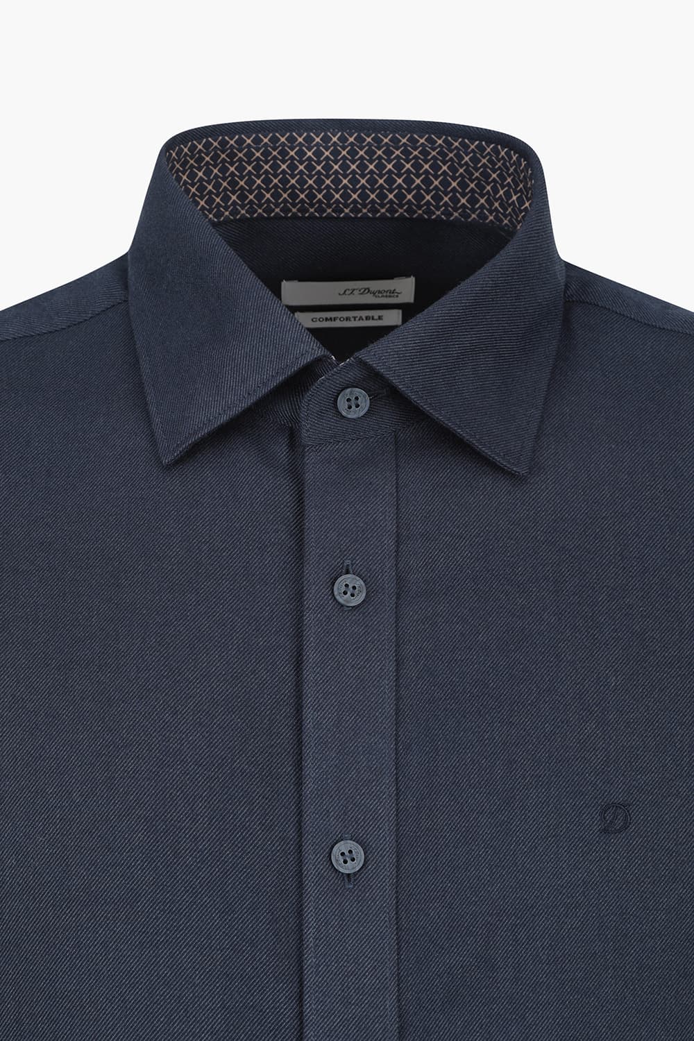 솔리드 기모 배색 781 컴포터블 셔츠 네이비 SE4FM22LS781SNY