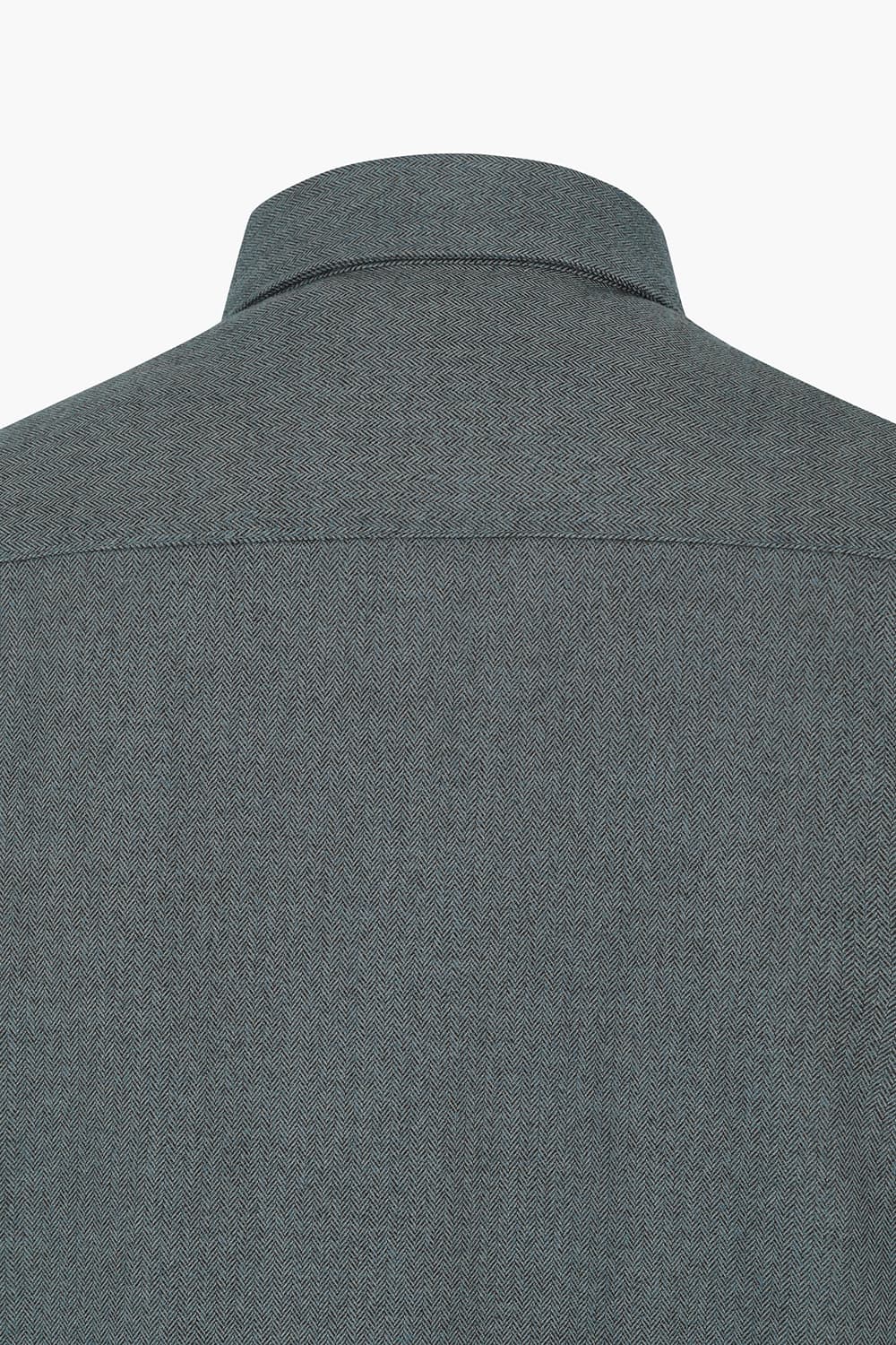 솔리드 기모 배색 732 비즈니스 셔츠 그린 SE4FM12LS733SGE