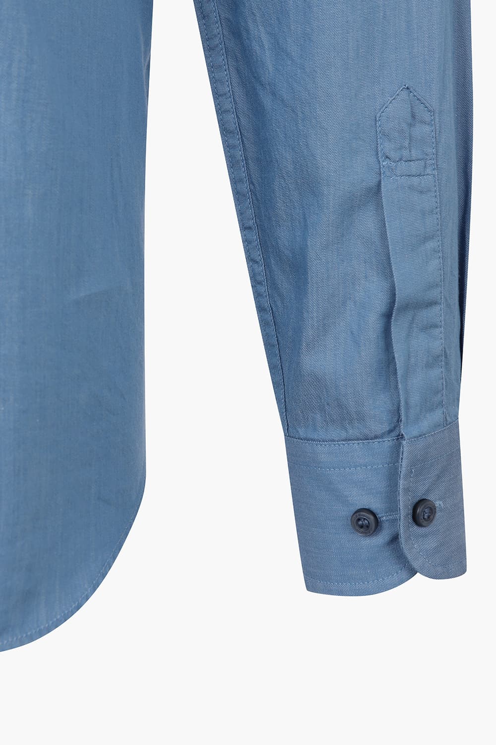 데님 라이크 트리콜로르 332 뉴 캐주얼 핏 셔츠 블루 SE5SM21LS332SBU