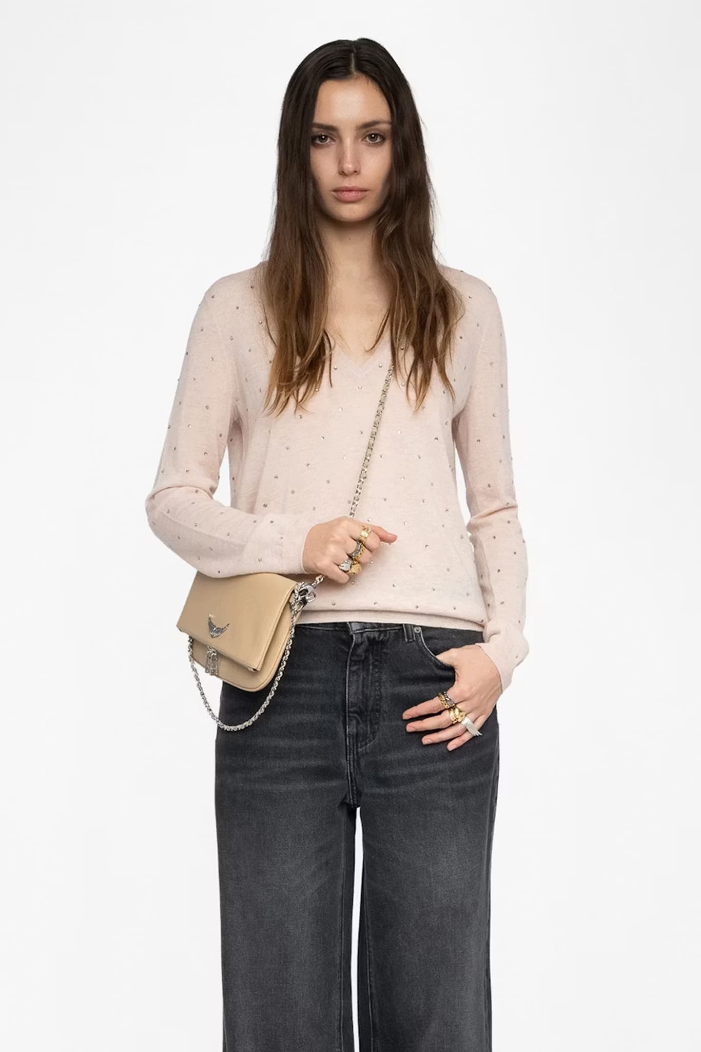 Rivy Strass Cashmere Knit