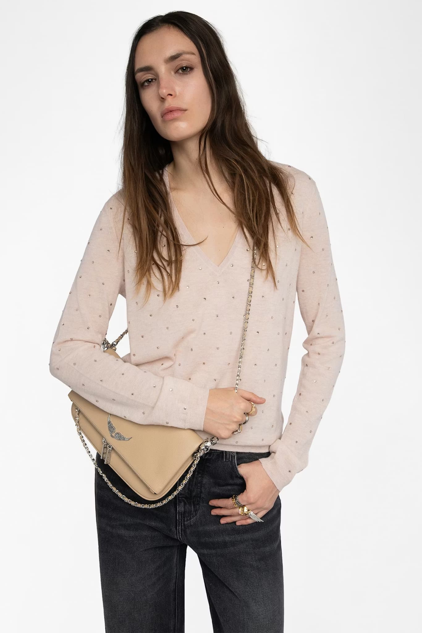 Rivy Strass Cashmere Knit