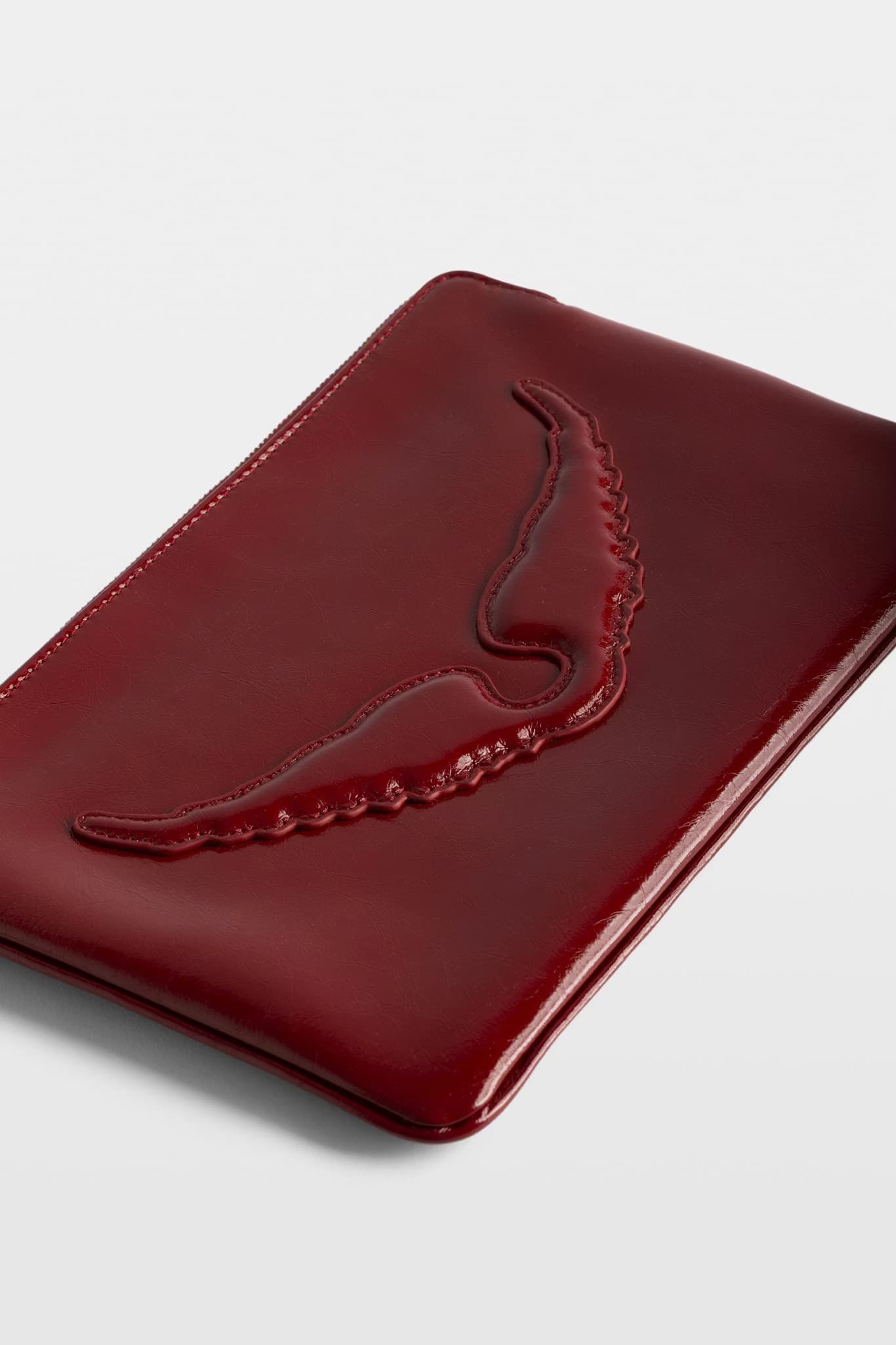 Angel Leather Clutch